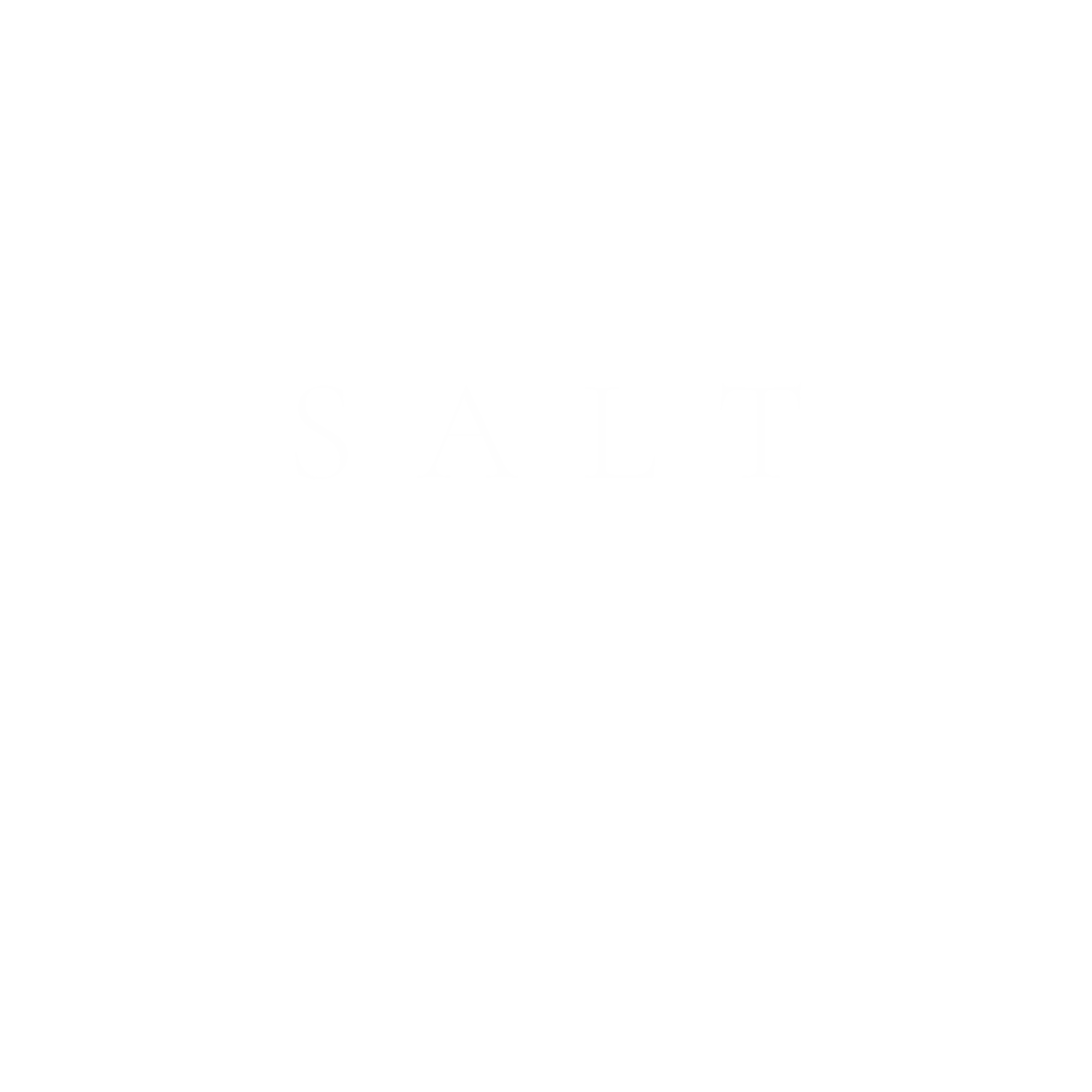 Black background with white text that reads 'The SALT Theory Pilates' and a small abstract design above the text.