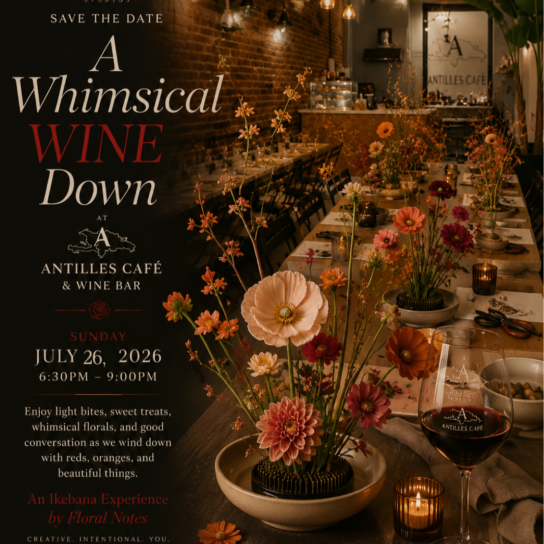Ikebana Experience: A Whimsical Wine Down