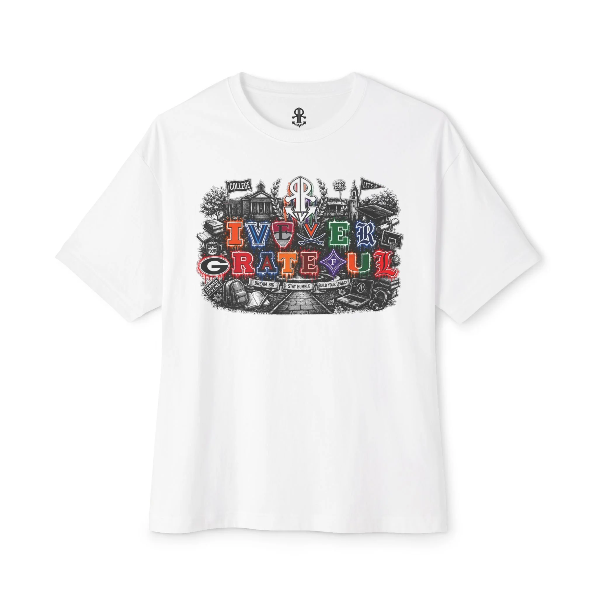 College Life - Oversized Unisex Boxy T-Shirt