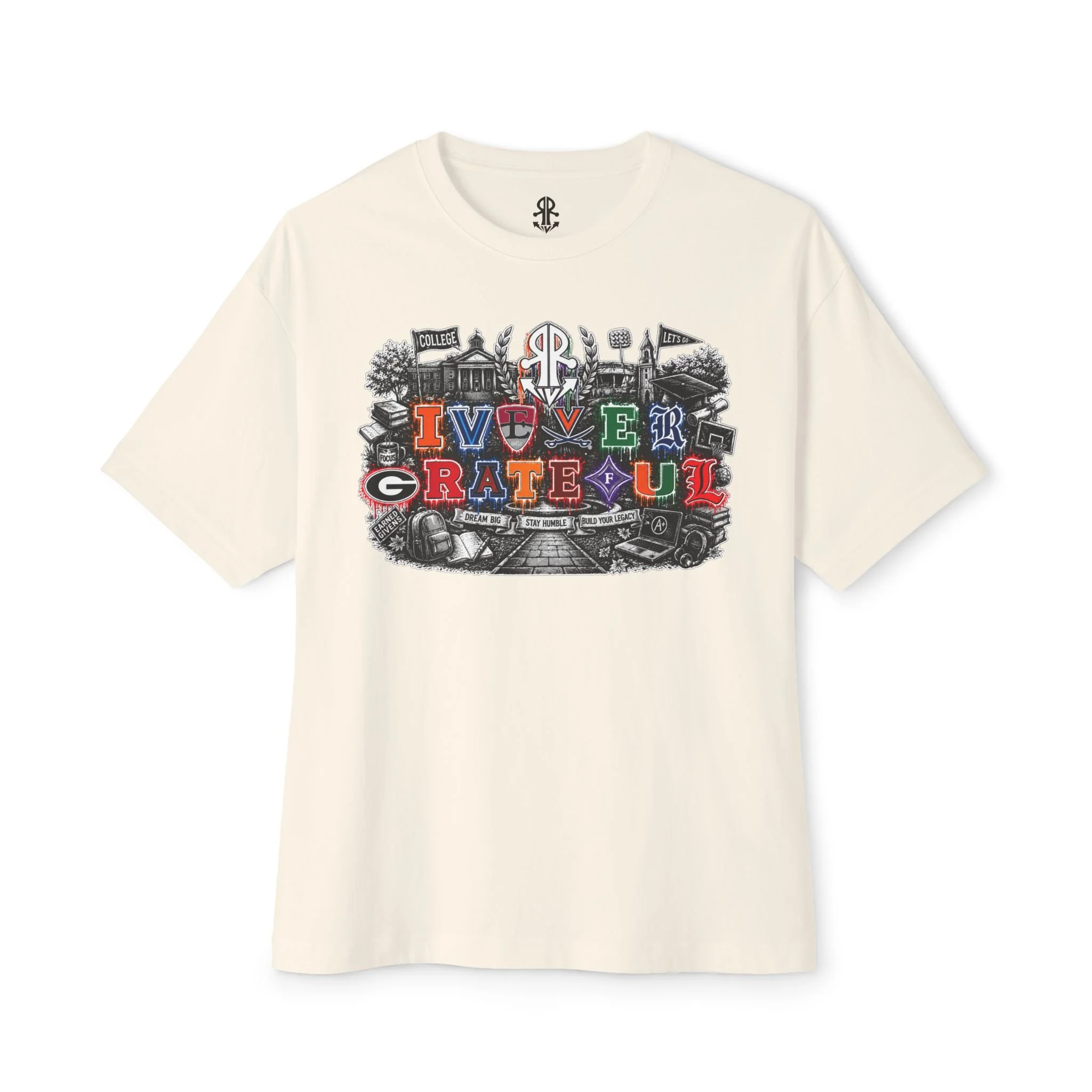 College Life - Oversized Unisex Boxy T-Shirt