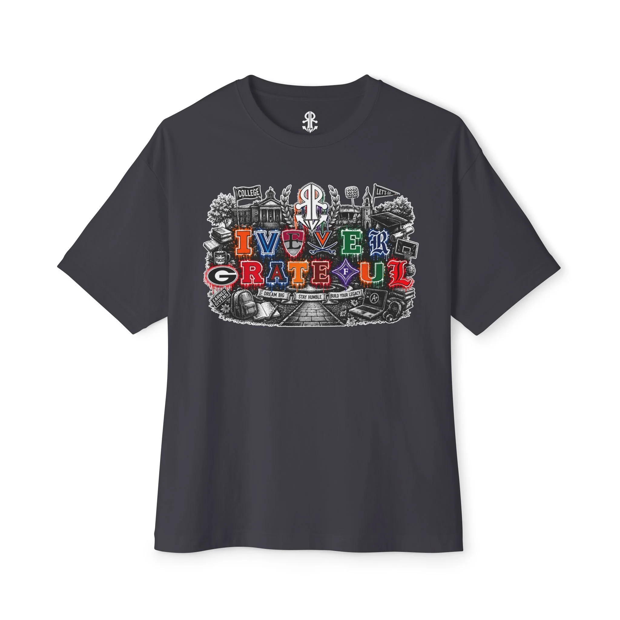 College Life - Oversized Unisex Boxy T-Shirt