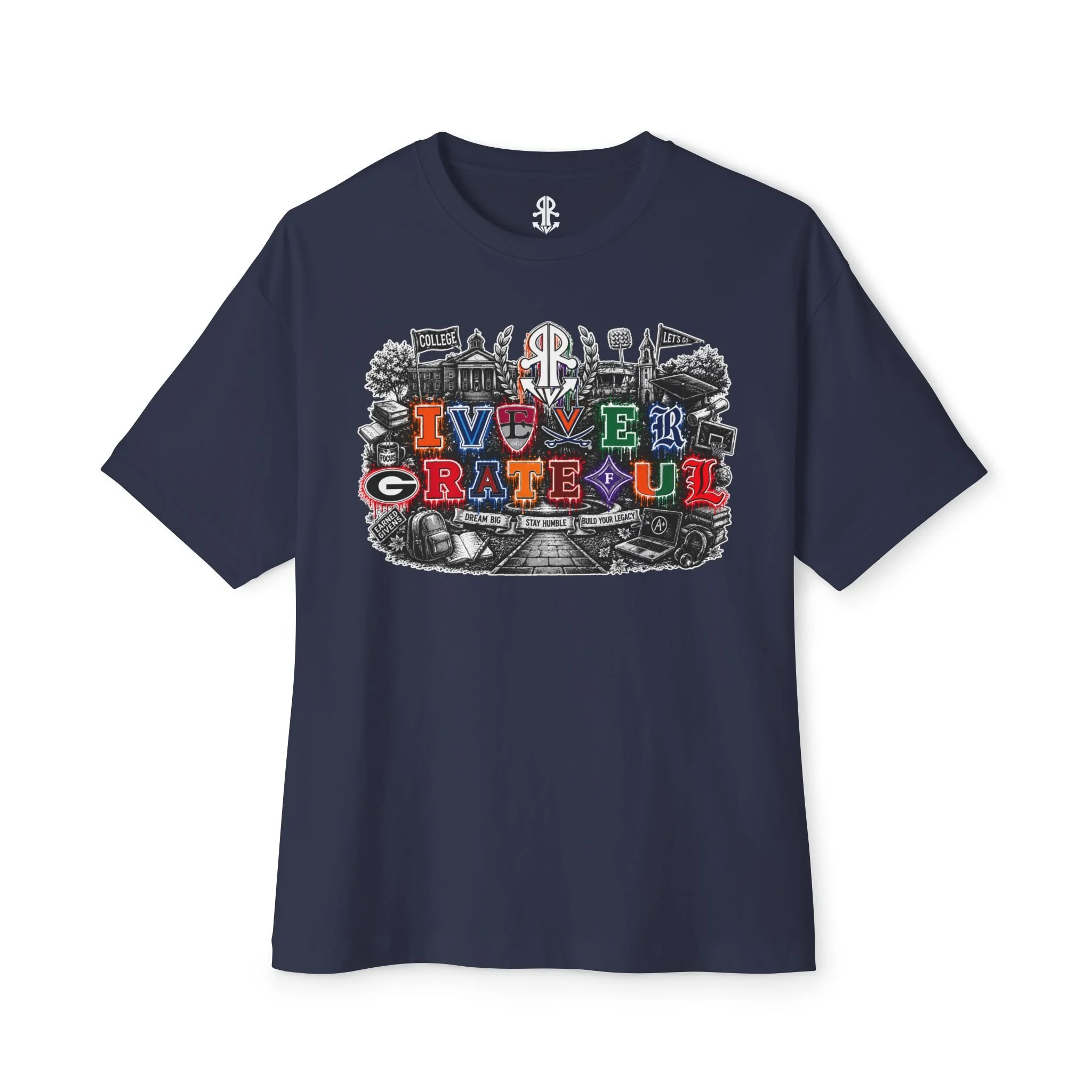 College Life - Oversized Unisex Boxy T-Shirt