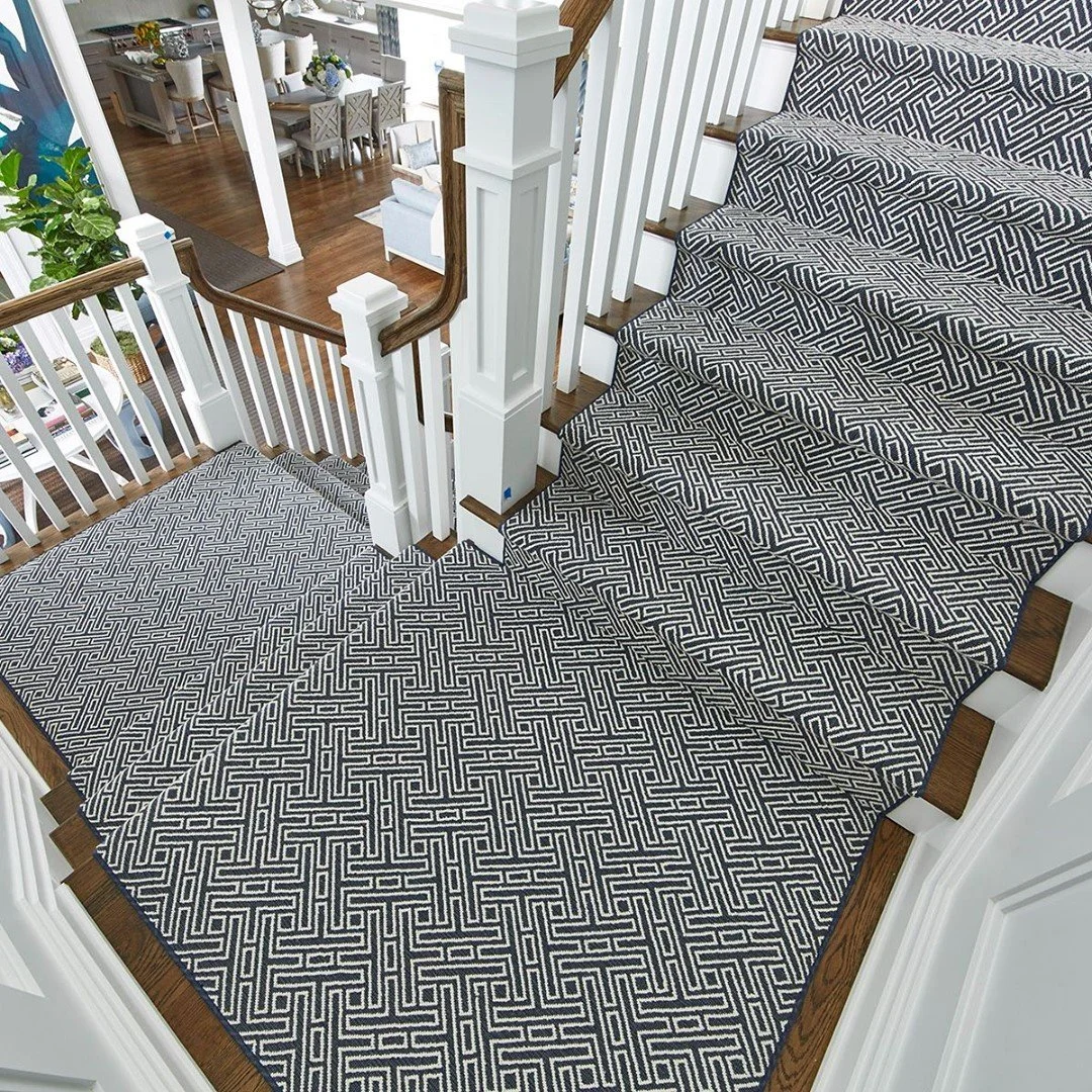 A wool/polysilk, wilton woven perfect for as a wall to wall, custom rug, or runner! 

DavidsCarpetAndTile.com 
405.321.5665