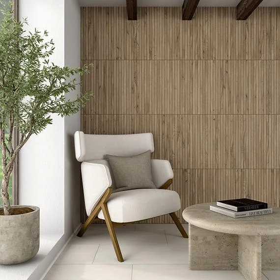 Accent wall installed by David's Carpet & Tile
