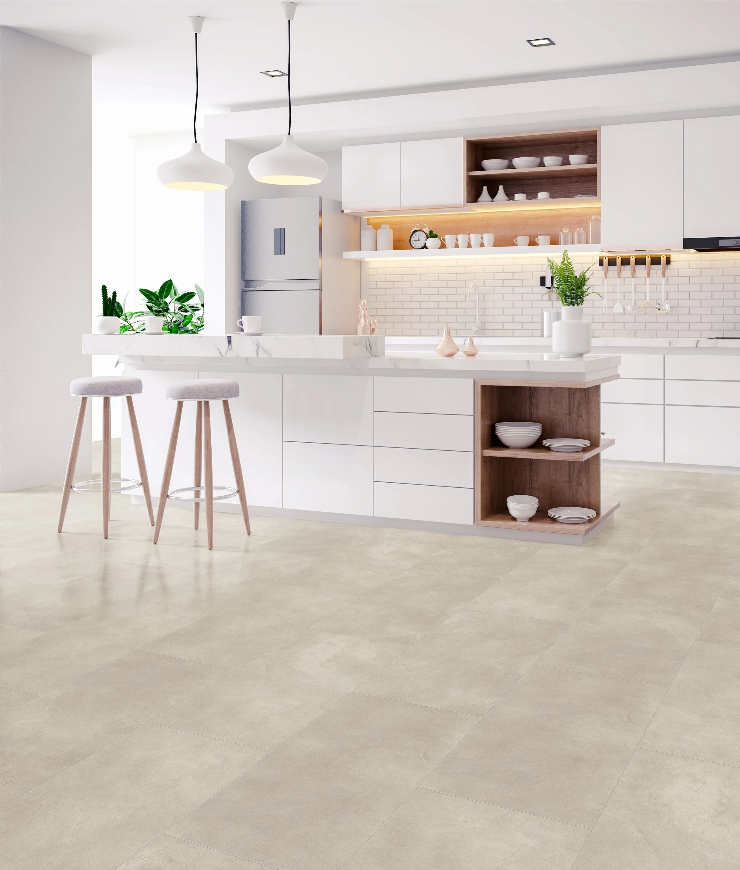 Flooring samples at David's Carpet & Tile in Norman