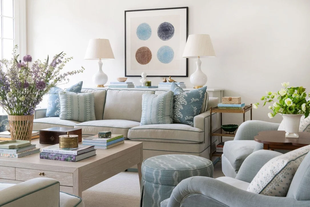 Luxury residential interior design by Kate Figler Interiors in Nashville featuring timeless and layered interiors.