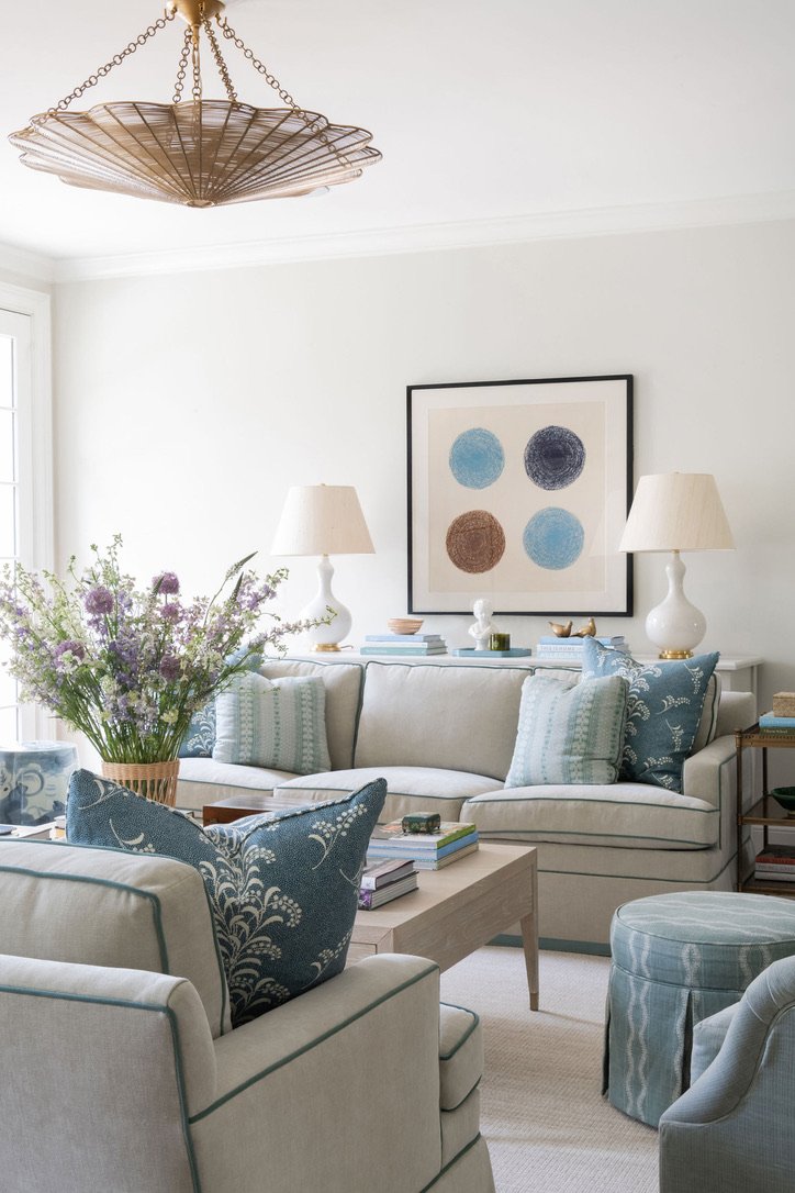 Luxury residential interior design by Kate Figler Interiors in Nashville featuring timeless and layered interiors.
