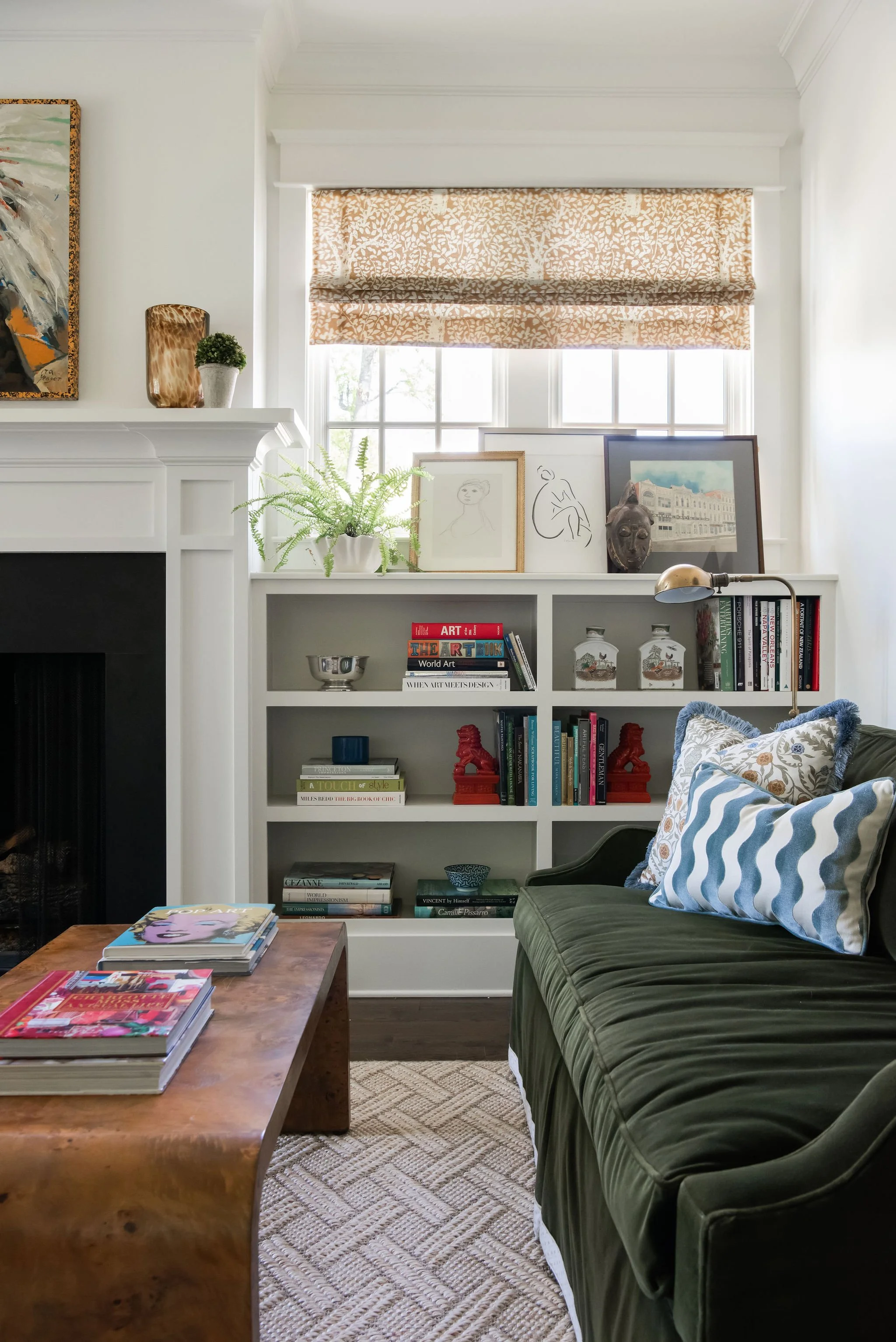 Luxury residential interior design by Kate Figler Interiors in Nashville featuring timeless and layered interiors.