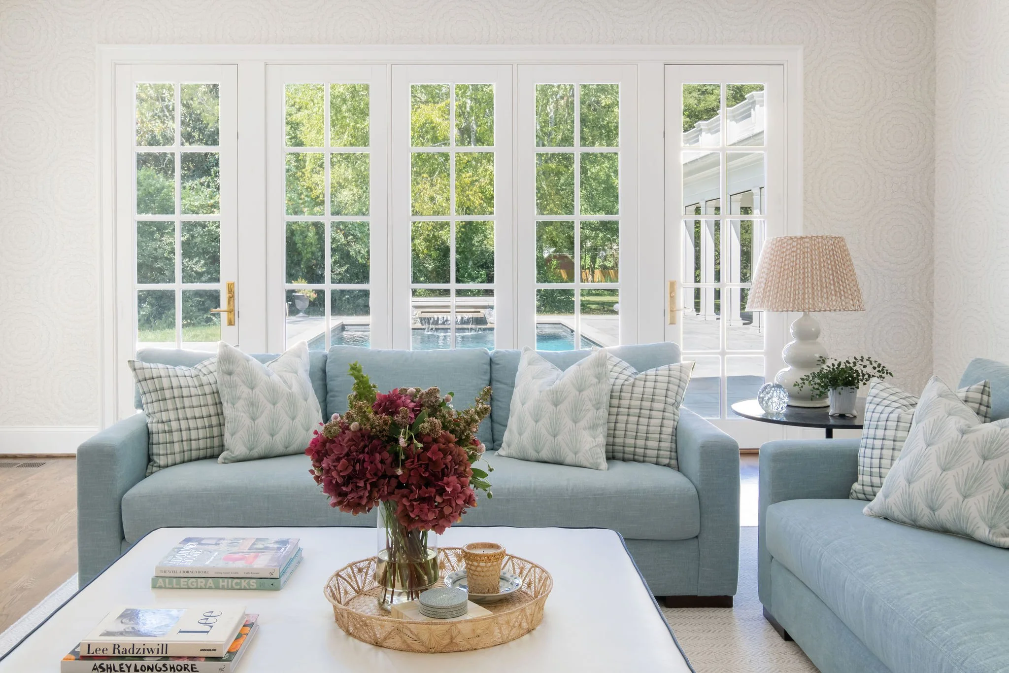 Luxury residential interior design by Kate Figler Interiors in Nashville featuring timeless and layered interiors.