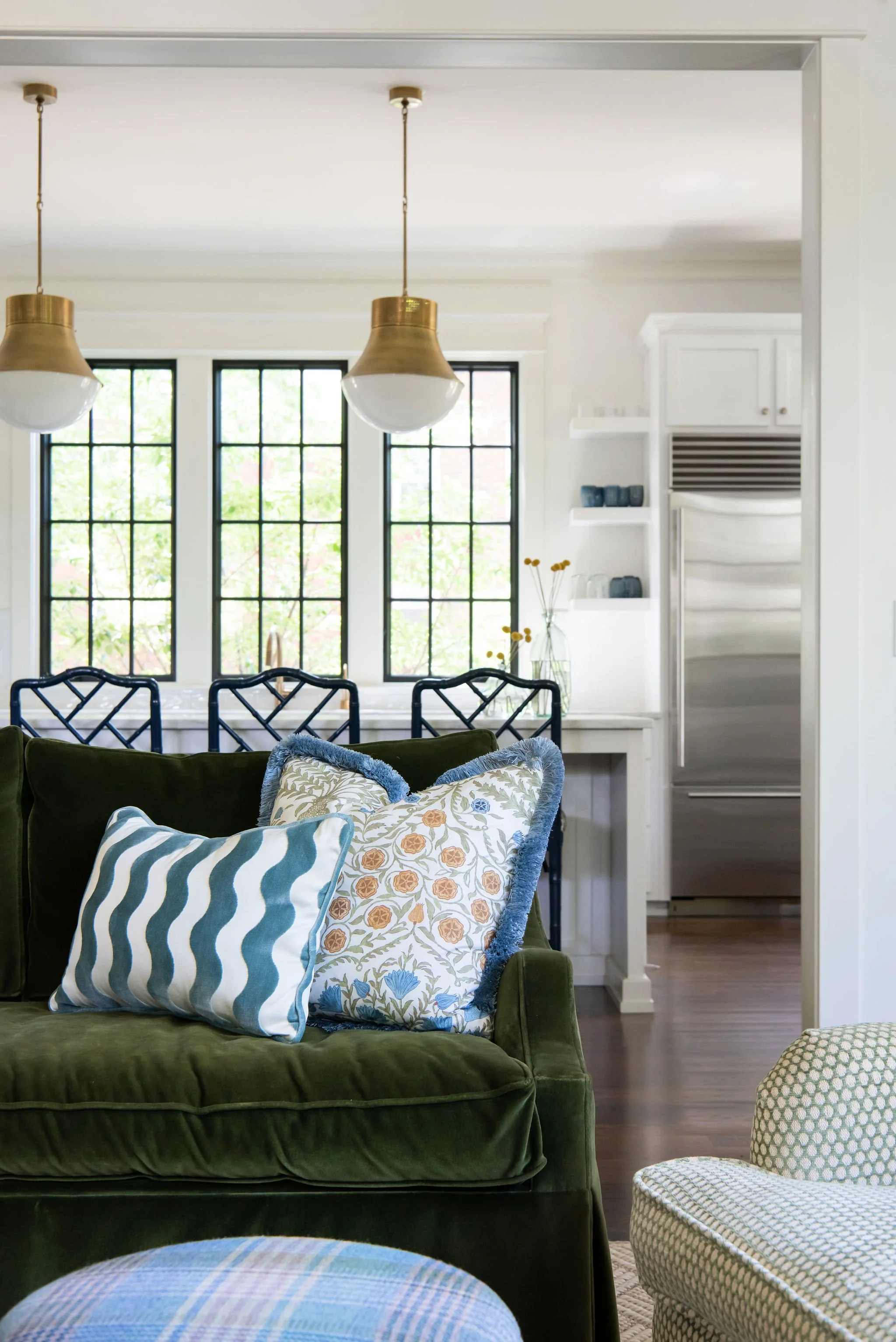 Luxury residential interior design by Kate Figler Interiors in Nashville featuring timeless and layered interiors.