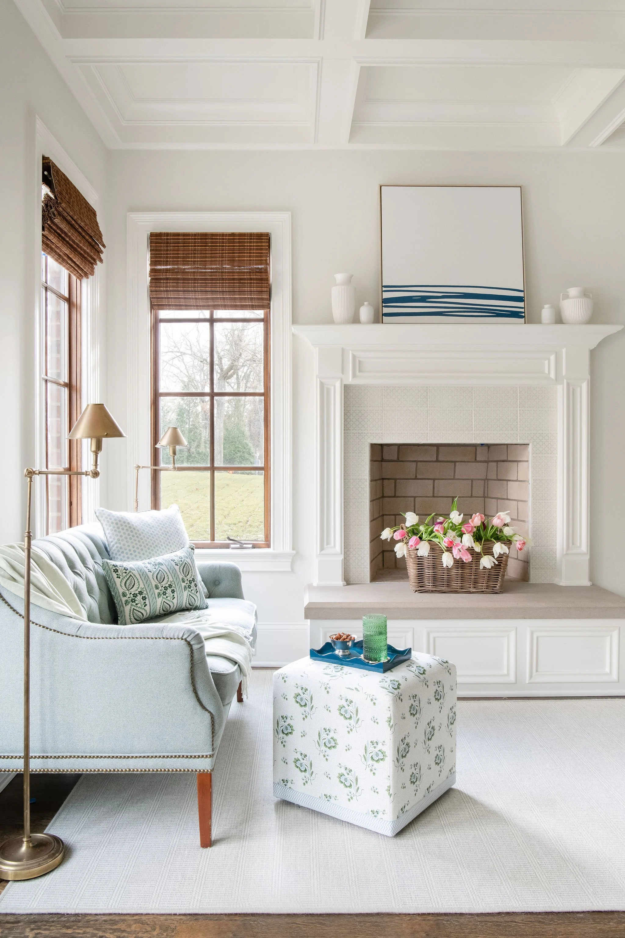 Luxury residential interior design by Kate Figler Interiors in Nashville featuring timeless and layered interiors.