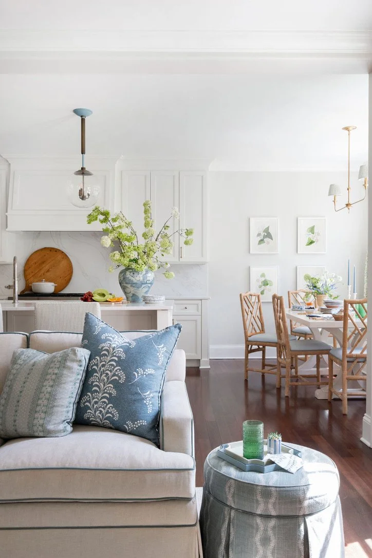 Luxury residential interior design by Kate Figler Interiors in Nashville featuring timeless and layered interiors.