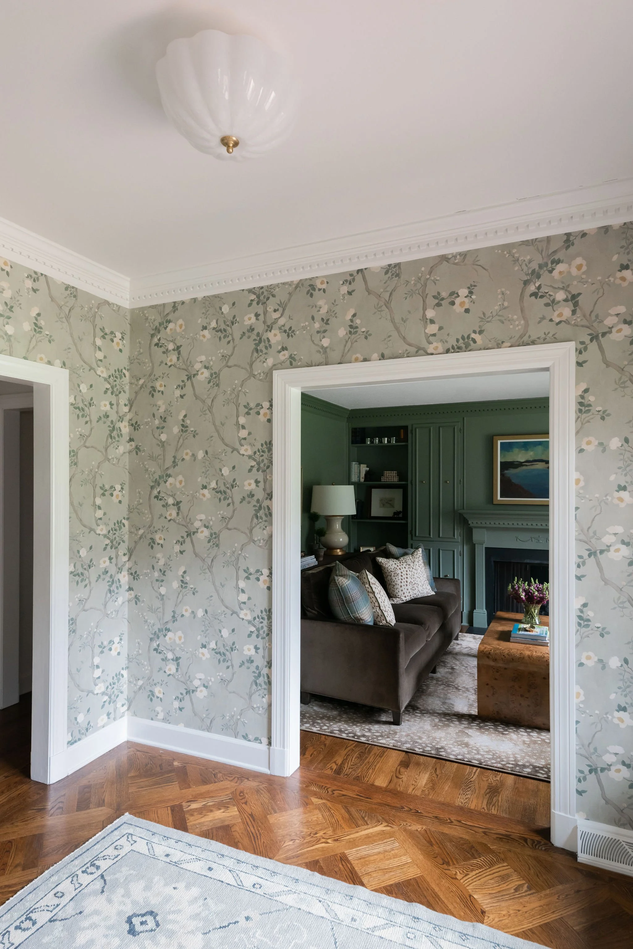 Luxury residential interior design by Kate Figler Interiors in Nashville featuring timeless and layered interiors.