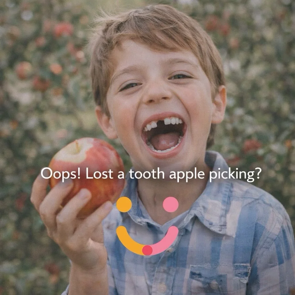 🍎🍂 Apple picking, fall fun, and a little tooth loss along the way! 

We love being part of all the little milestones that make up a growing smile. From first teeth to lost teeth and everything in between, we&rsquo;re so excited to be along for the 