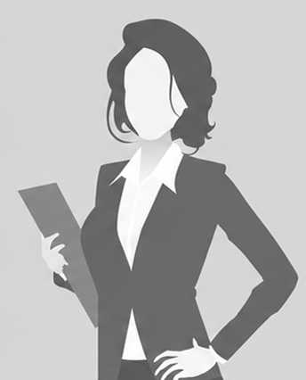 Illustration of a woman in business attire holding a smartphone, with no facial features.
