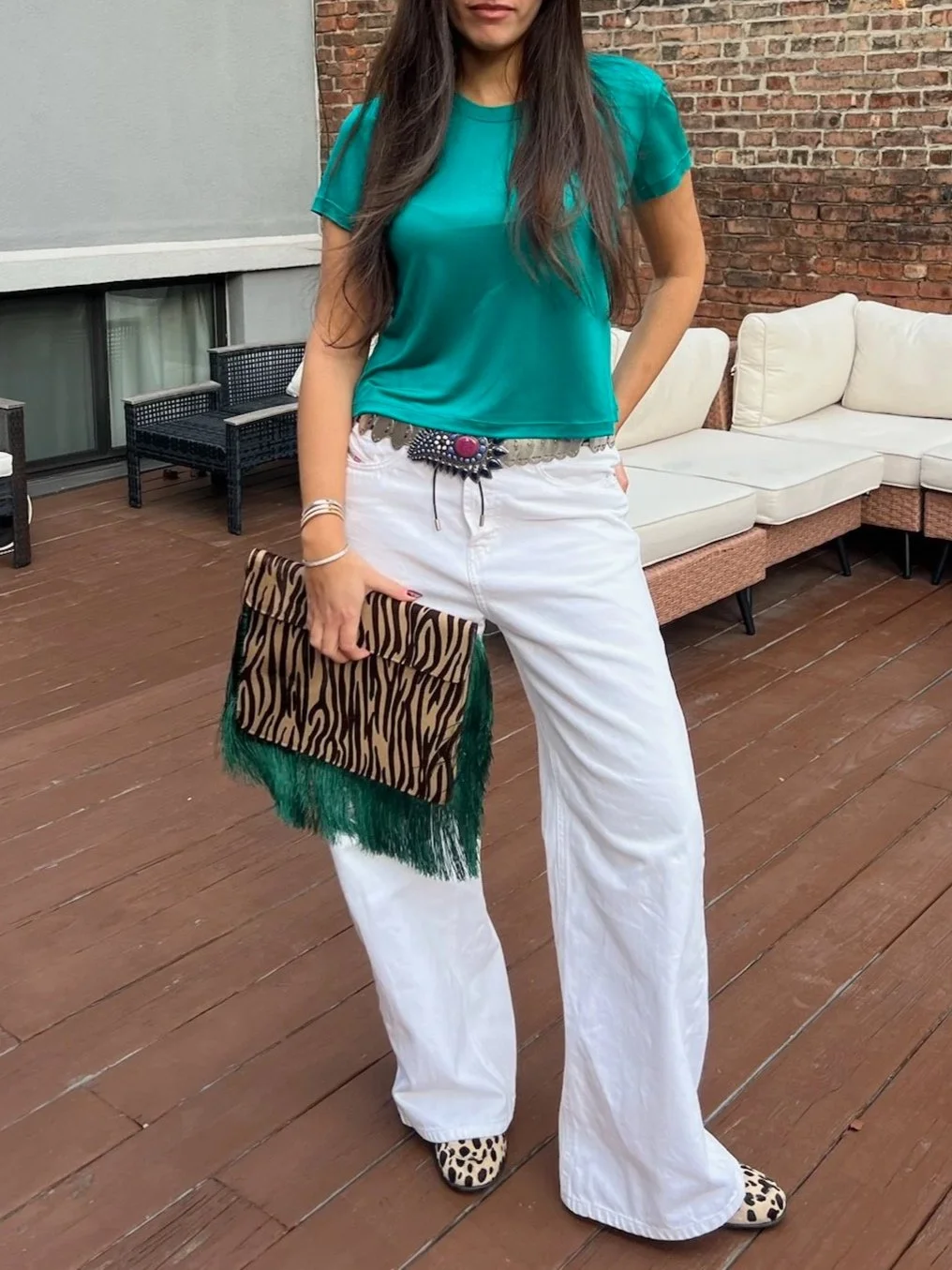 The Midi Point Clutch - Ivy Zebo
