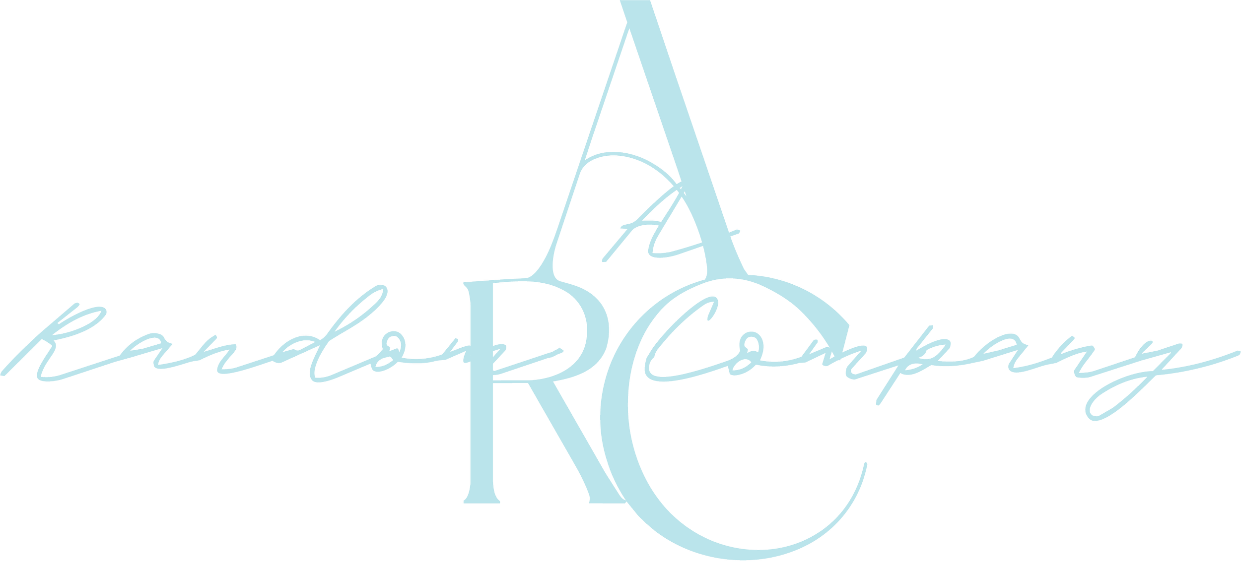 The logo of a company with the text "A RANDOS Company" in a stylized cursive font, with a large letter 'A' integrated into a circular shape.