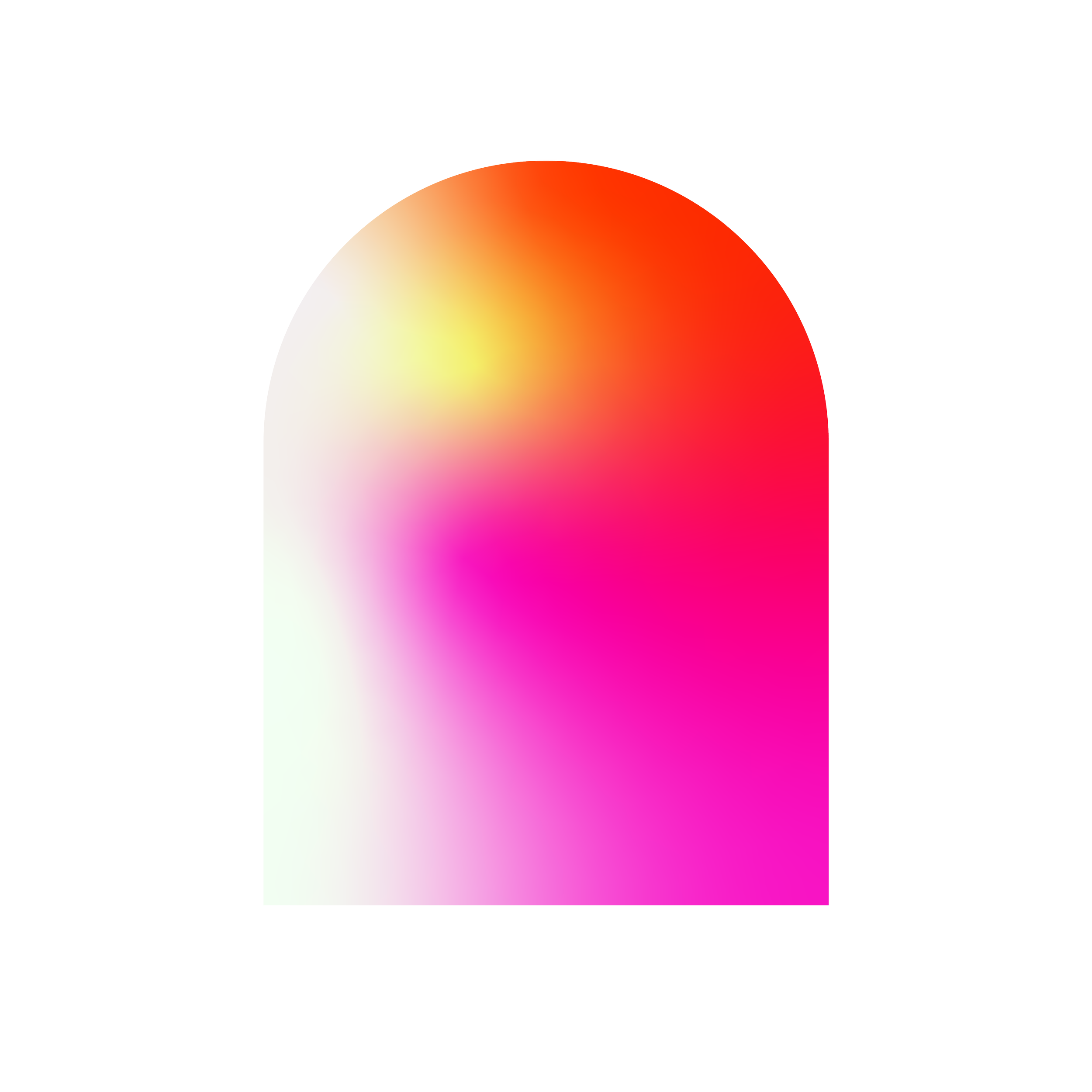 Un graphique en dégradé de couleurs du blanc au rouge, avec un cercle coloré ombré en rouge dans la partie inférieure