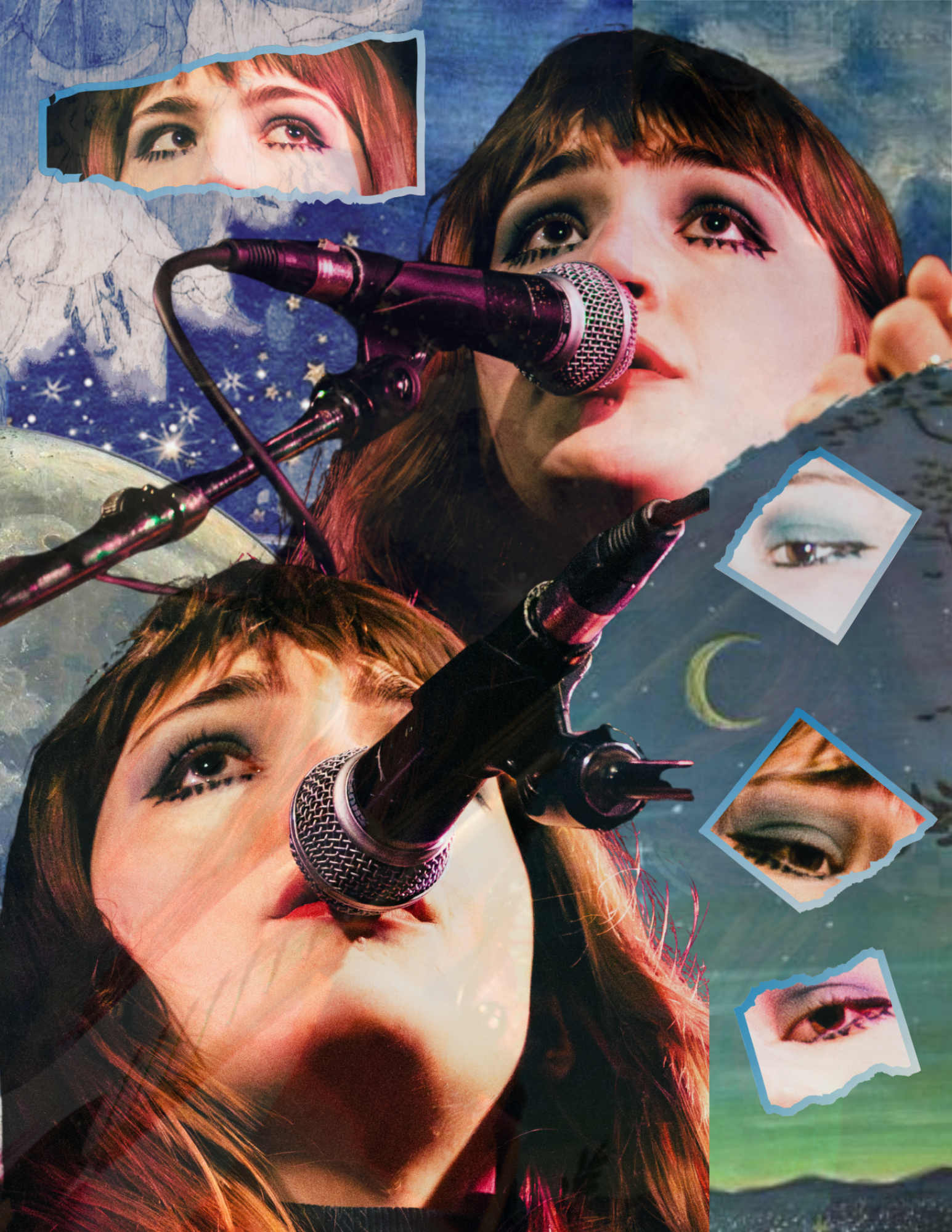 Anything You Want / Lena - Mixed Media Collage