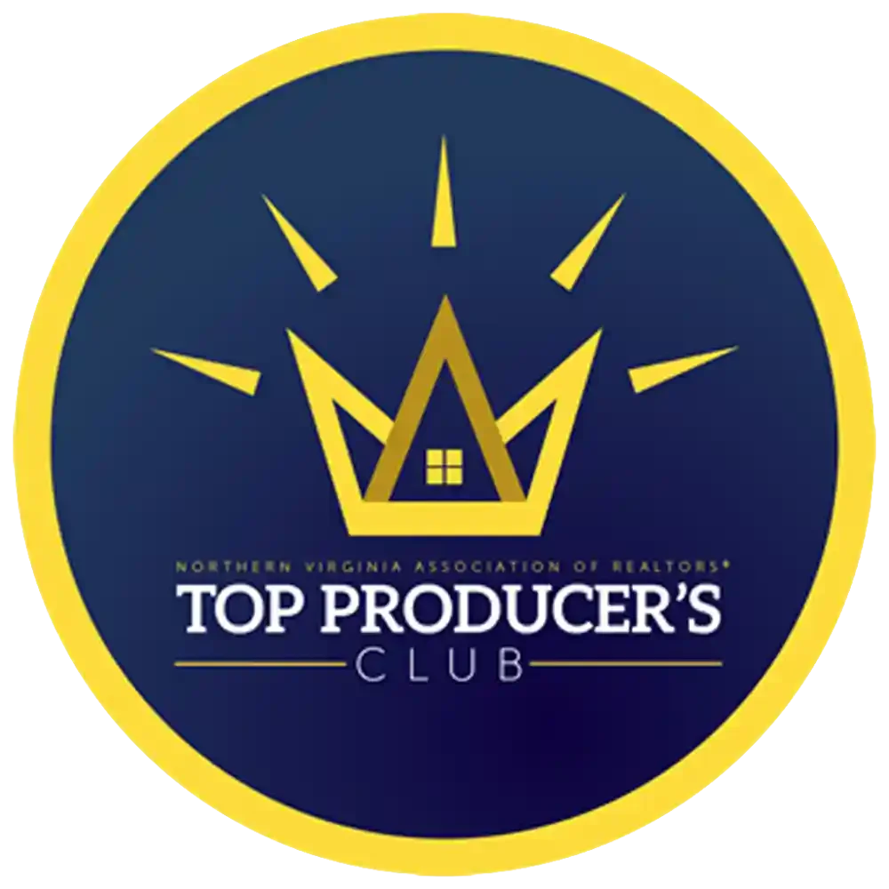 Northern Virginia Associate of Realtors top producers club award
