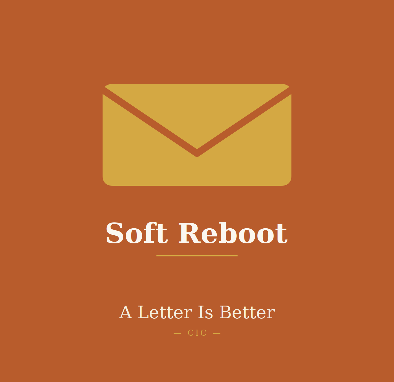 Picking Up the Pen Once Again: Soft Reboot