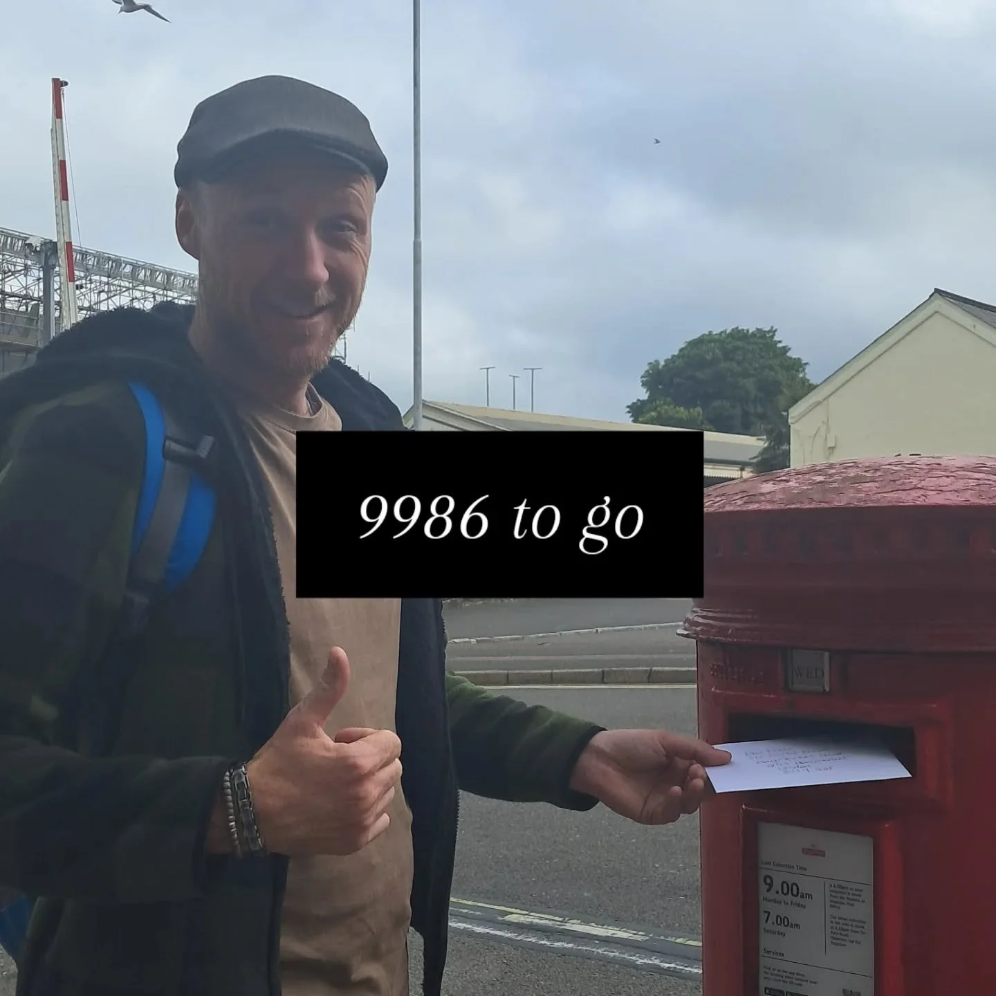 A Letter Is Better CIC Founder Adam Glennon taking part in the 10,000 Letter Challenge