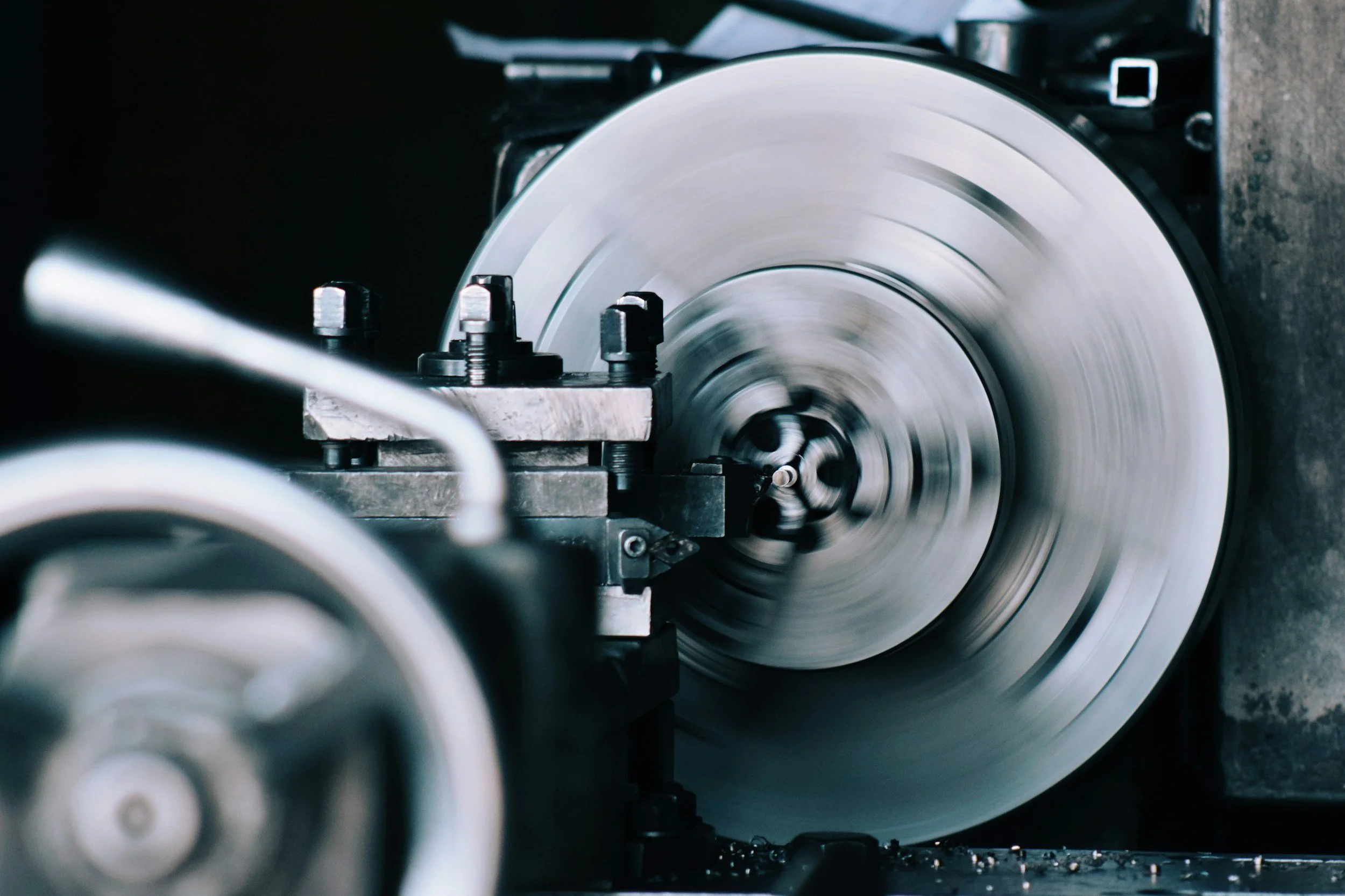 Lathe Chuck and Tool Post