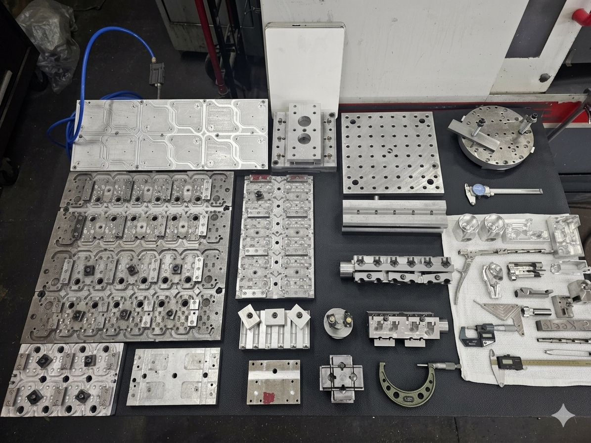machine parts and fixturing tools