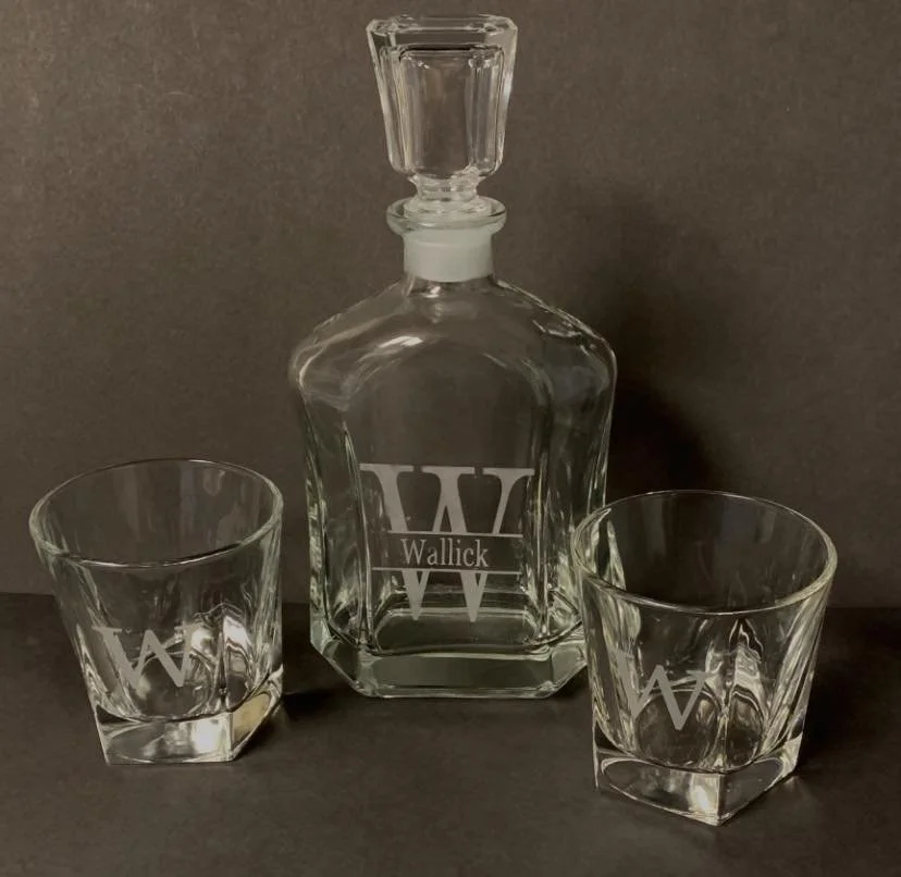 Personalized Engraved Decanter Set