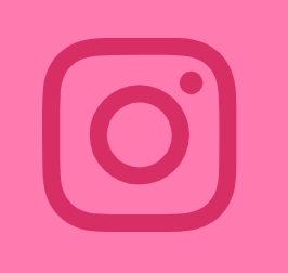 Pink Instagram logo on a pink background.