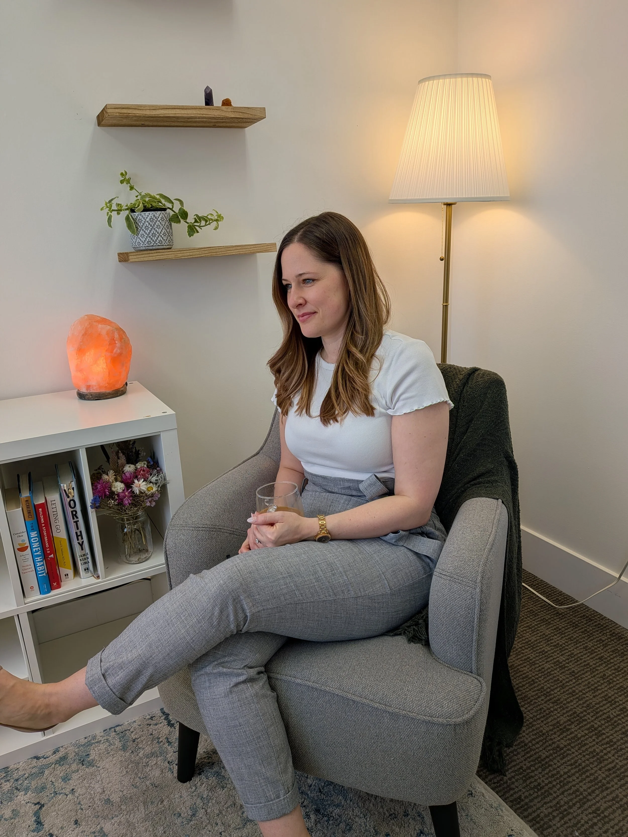 Nathalie O'Brien, Registered Social Worker, providing virtual therapy for high-achieving professionals in NB and NS.