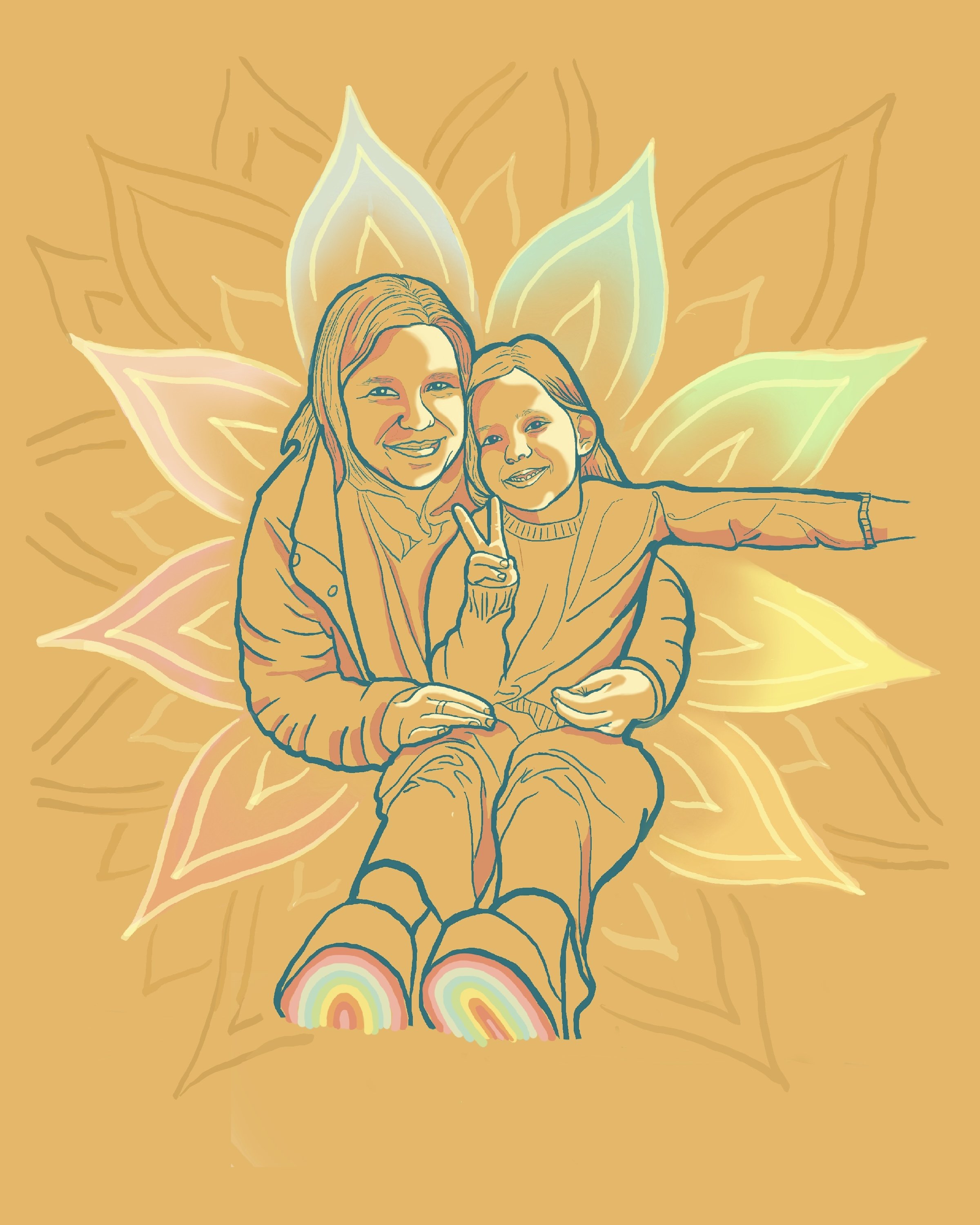<b>Blossom</b><br>digital illustration<br>8" x 10" (Copy)