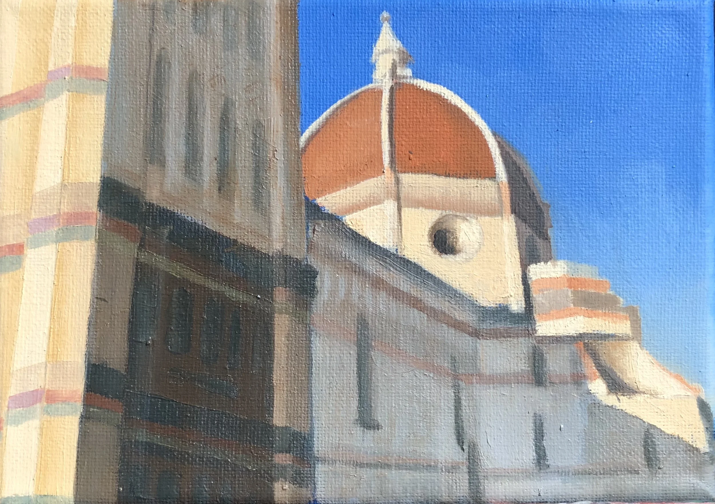 <b>Duomo, Florence</b><br>oil on canvas<br>5" x 7" (Copy)