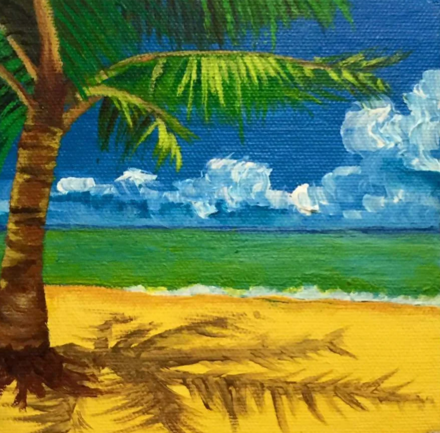 <b>Hawaiian Skies</b><br>acrylic on canvas<br>5" x 5" (Copy)