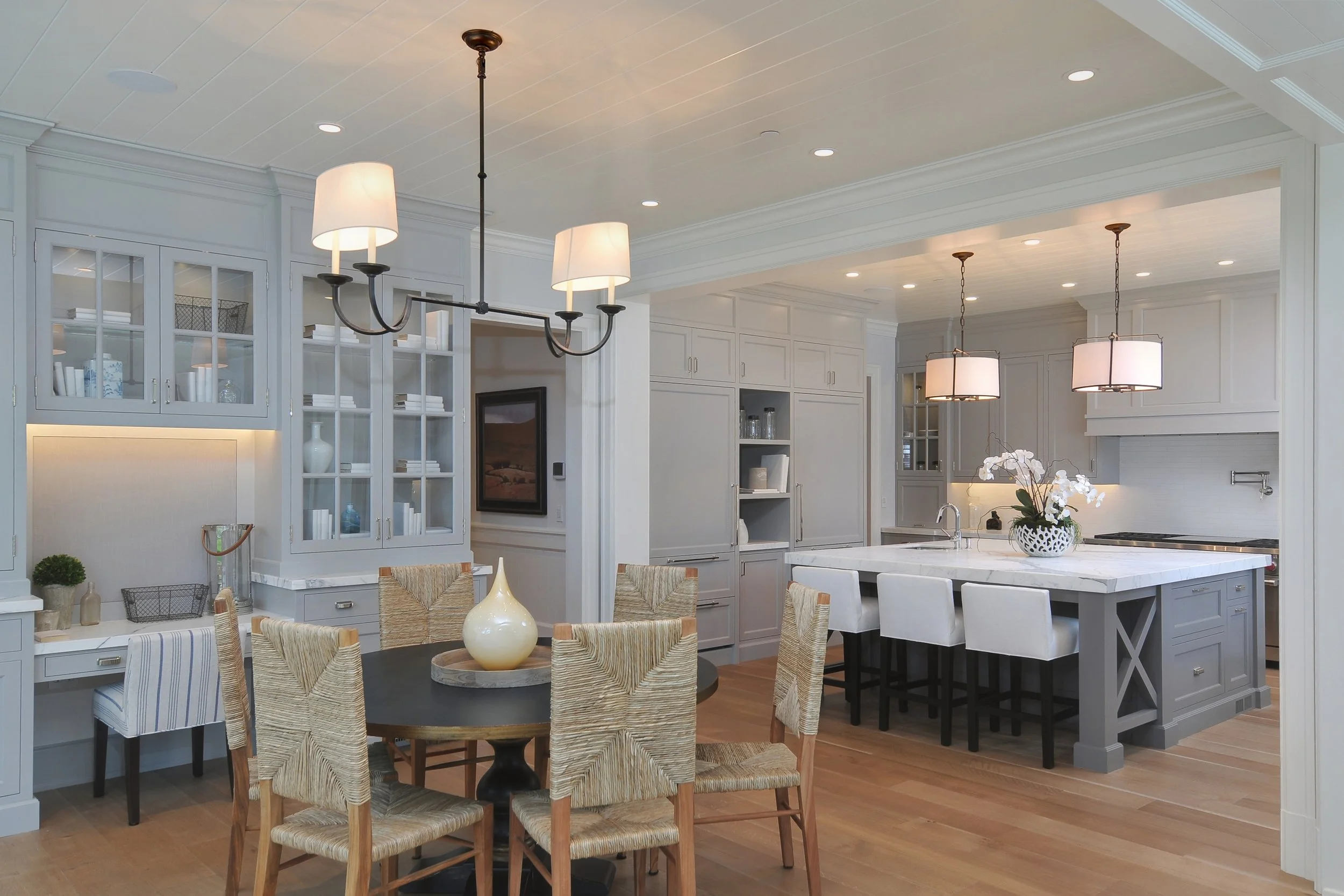 Kitchen in modern farmhouse design by Young and Borlik Architects