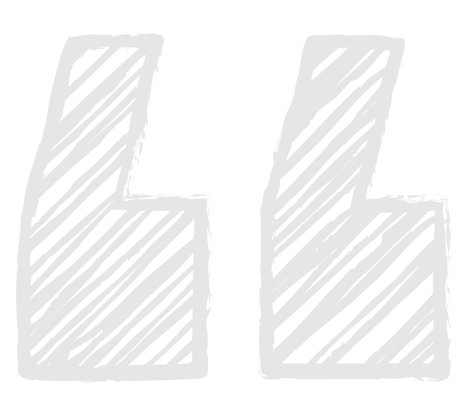 Quotation Marks bold, white, hand-drawn strokes on a black background.