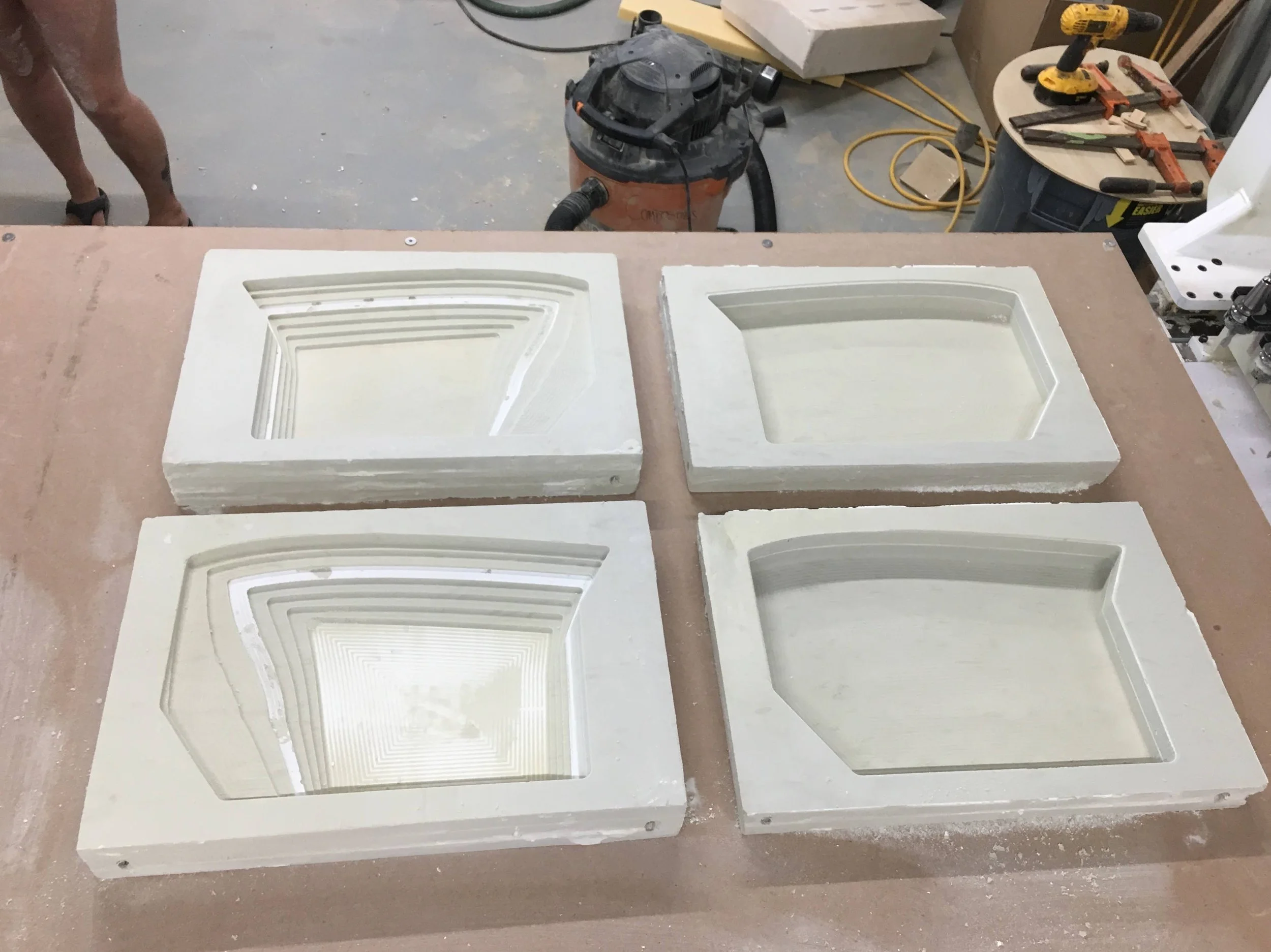 Milling in progress