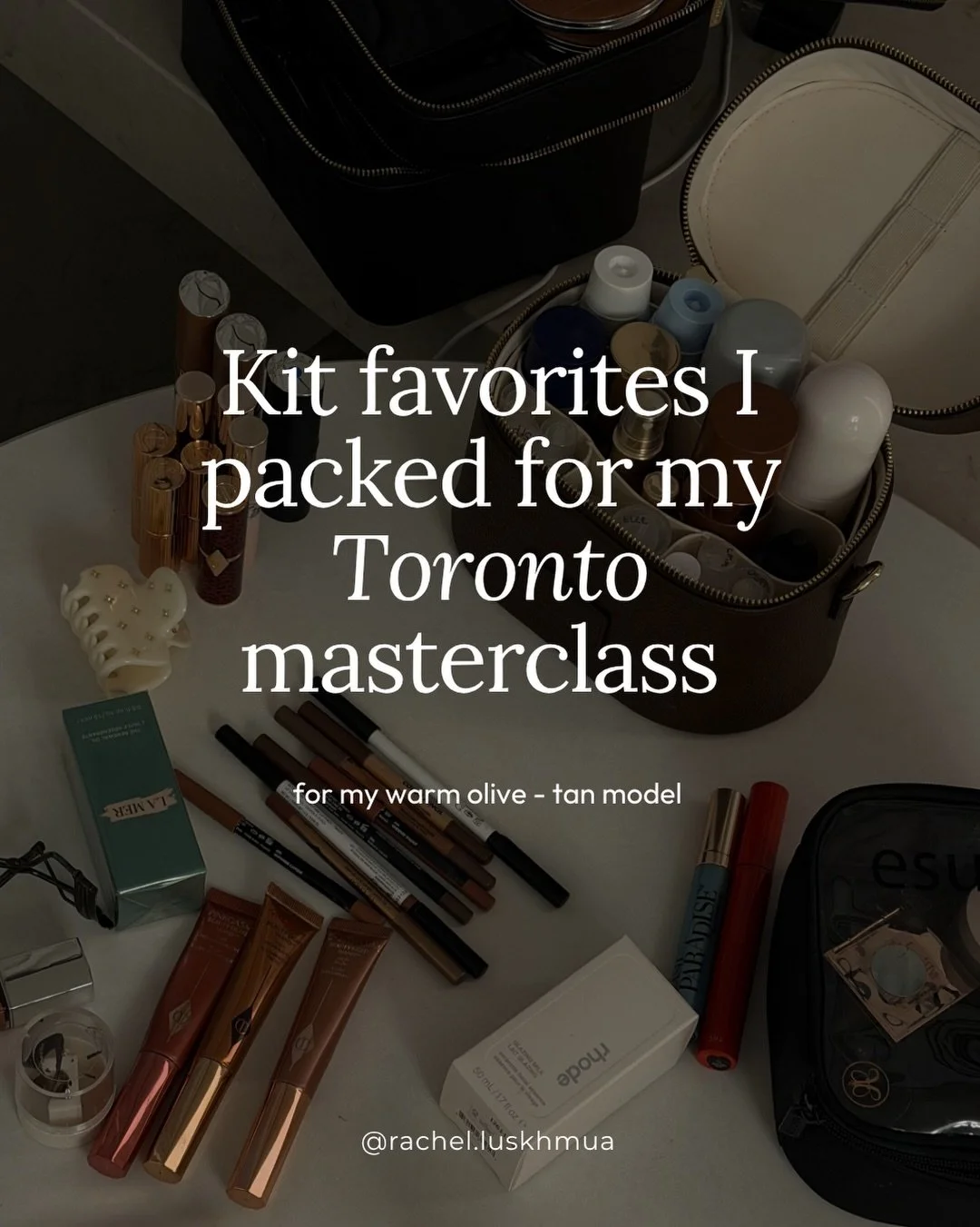 Kept my makeup kit light and tight for my trip to Toronto and I&rsquo;m so glad I did, because it forced me to work intentionally. With so many destination weddings coming up, I&rsquo;m kind of loving the concept of traveling light! 🤍