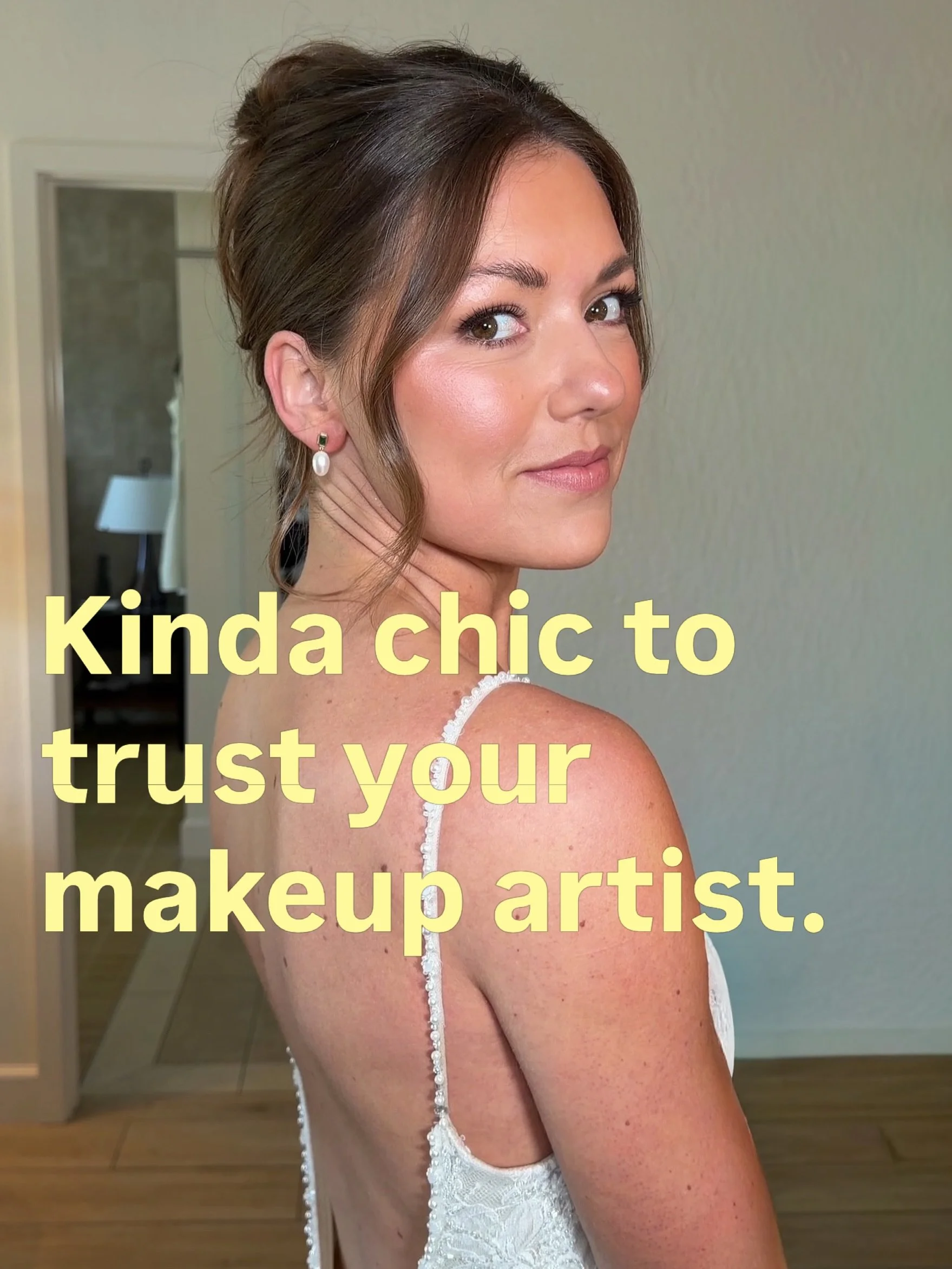 Kinda chic to trust the process. I&rsquo;ve noticed more and more brides going online after their trials because one tiny thing wasn&rsquo;t quite right and making a video absolutely dragging their hair and makeup artist.

I feel really lucky because