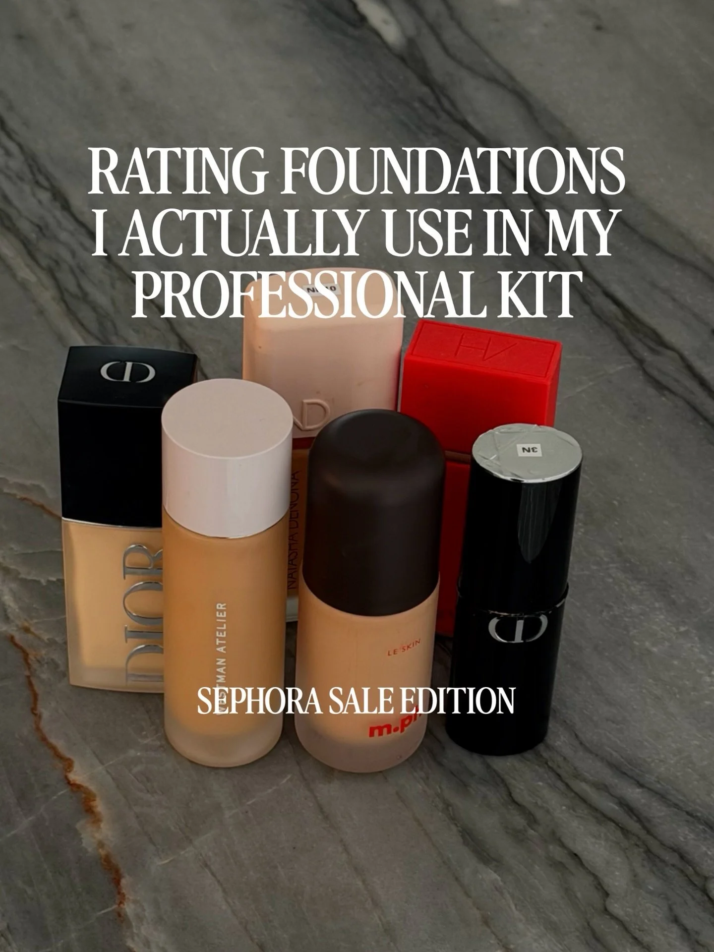 Sorry in advance for adding to your cart 😅 Want me to share the shades I recommend for a pro makeup kit? Comment SKIN and I&rsquo;ll send them your way 🤍

#makeupartist #makeupkit #foundations #bridalmakepartist