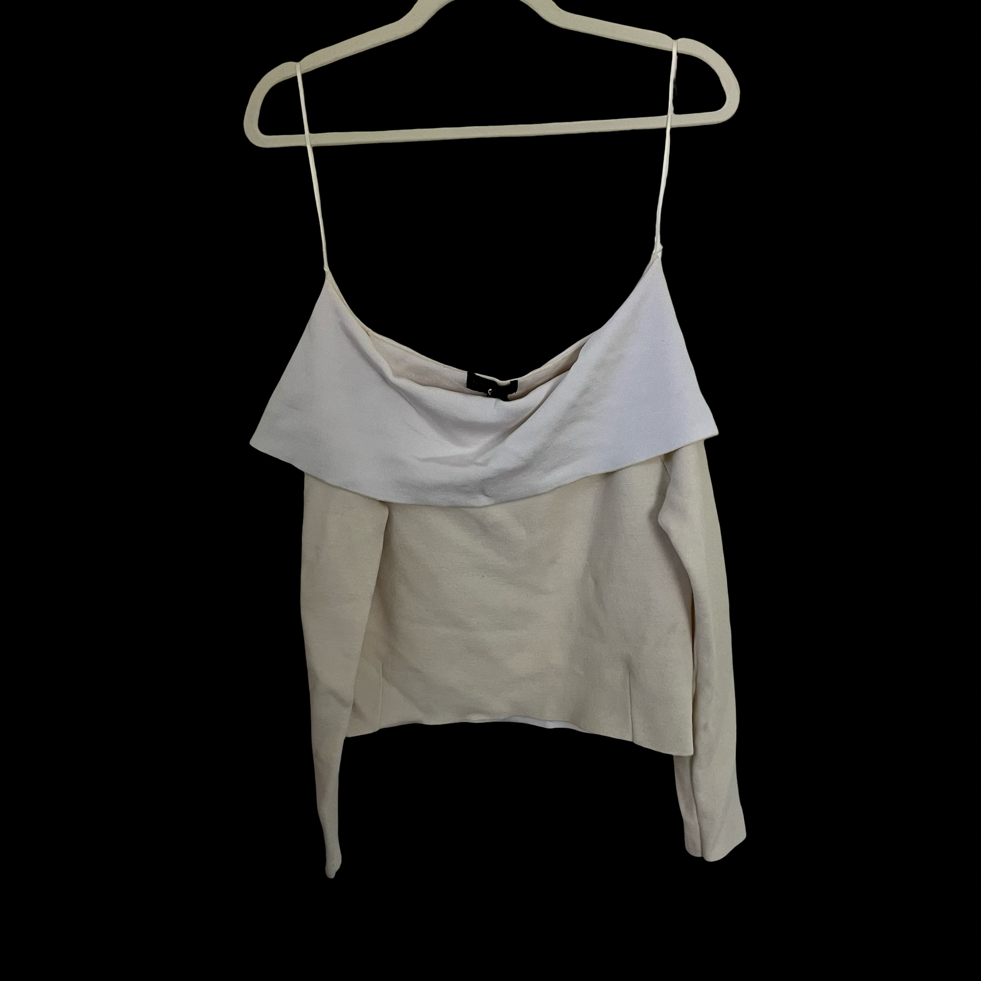 creme wool top