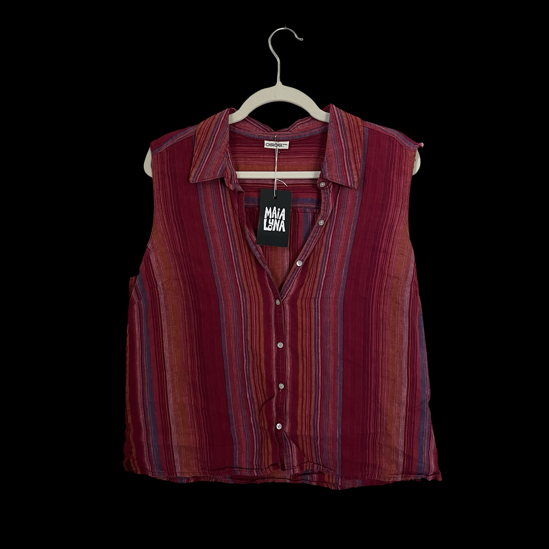 cherokee button up