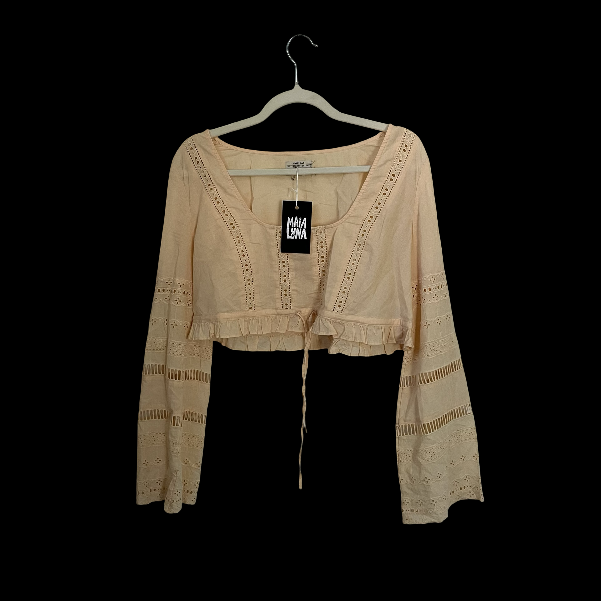 peach boho top