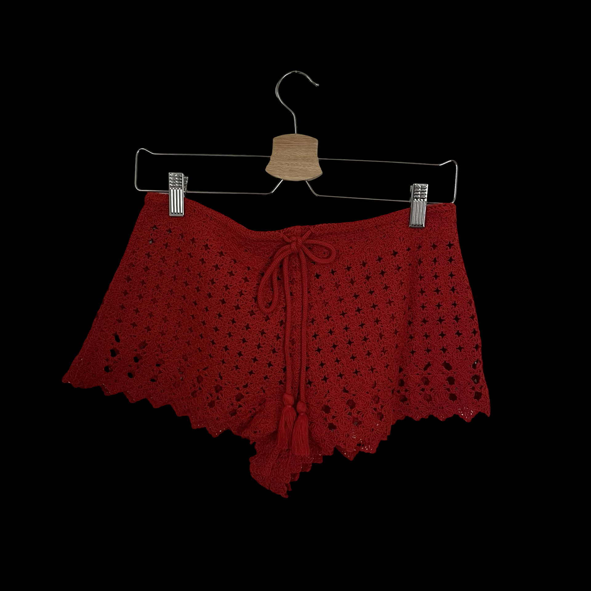 crochet mini shorts