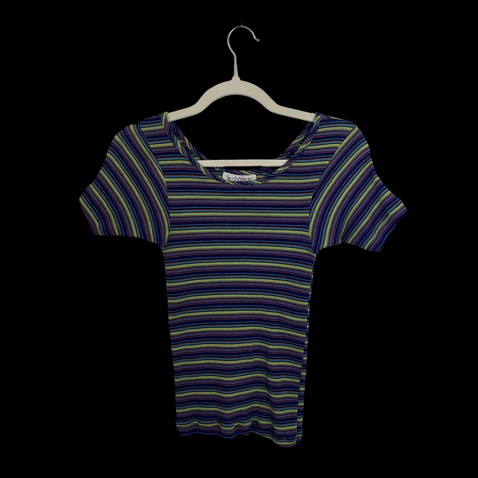 striped fitted tee