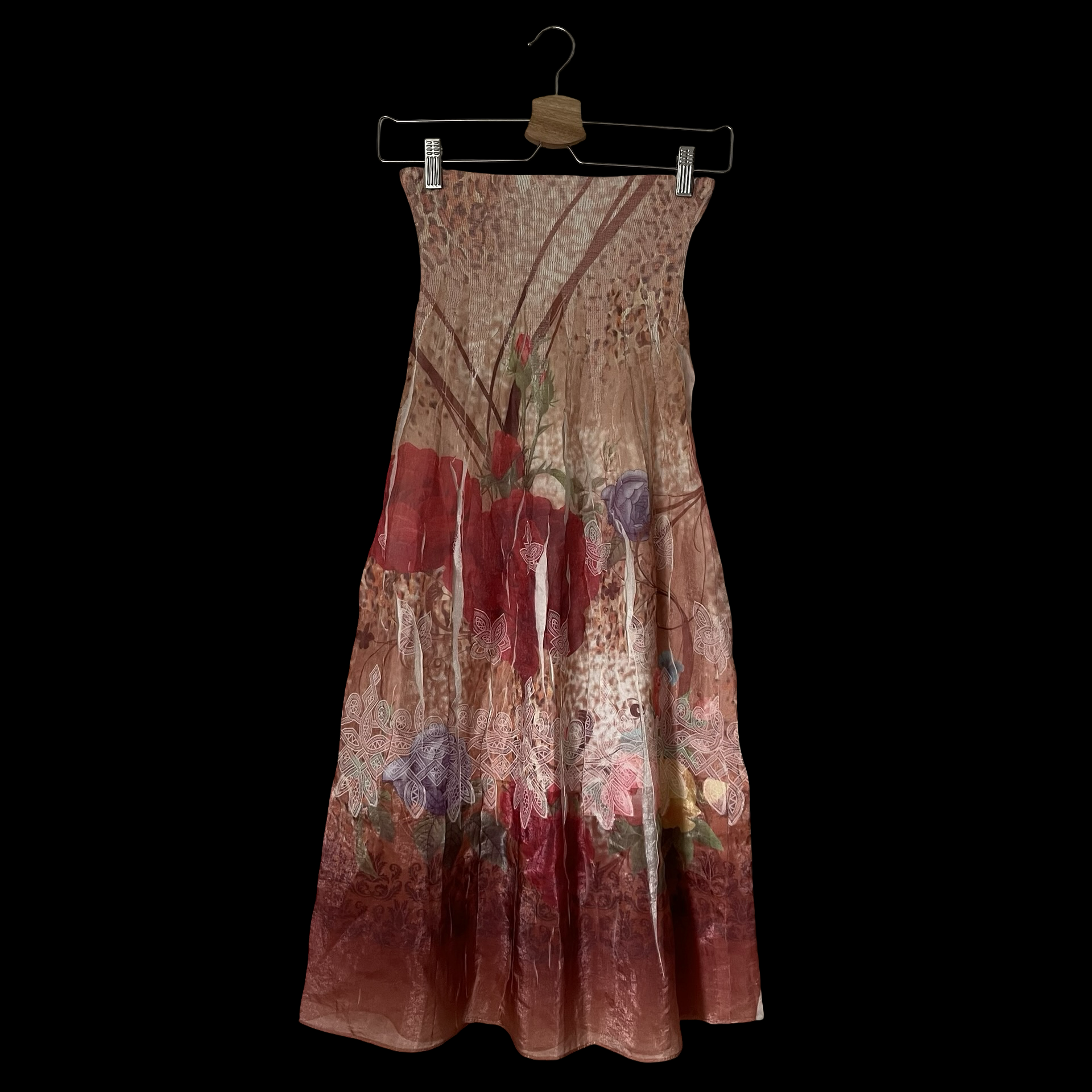 rose n leopard dress