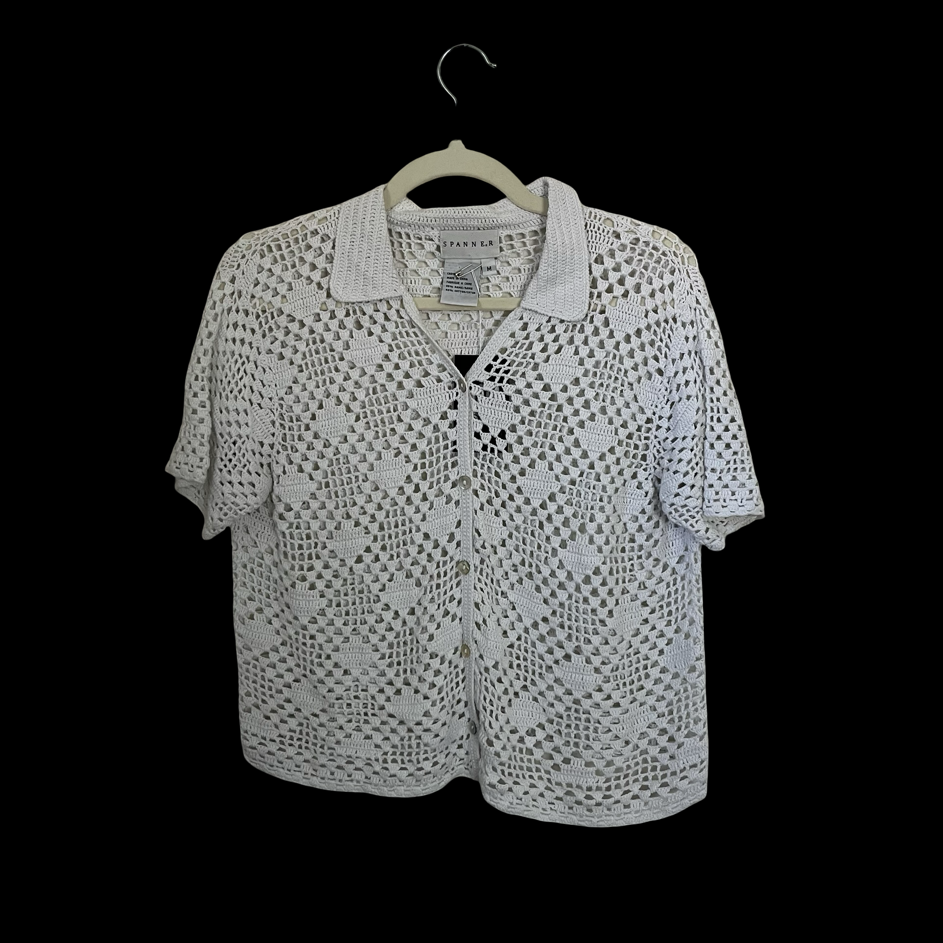 vintage crochet top