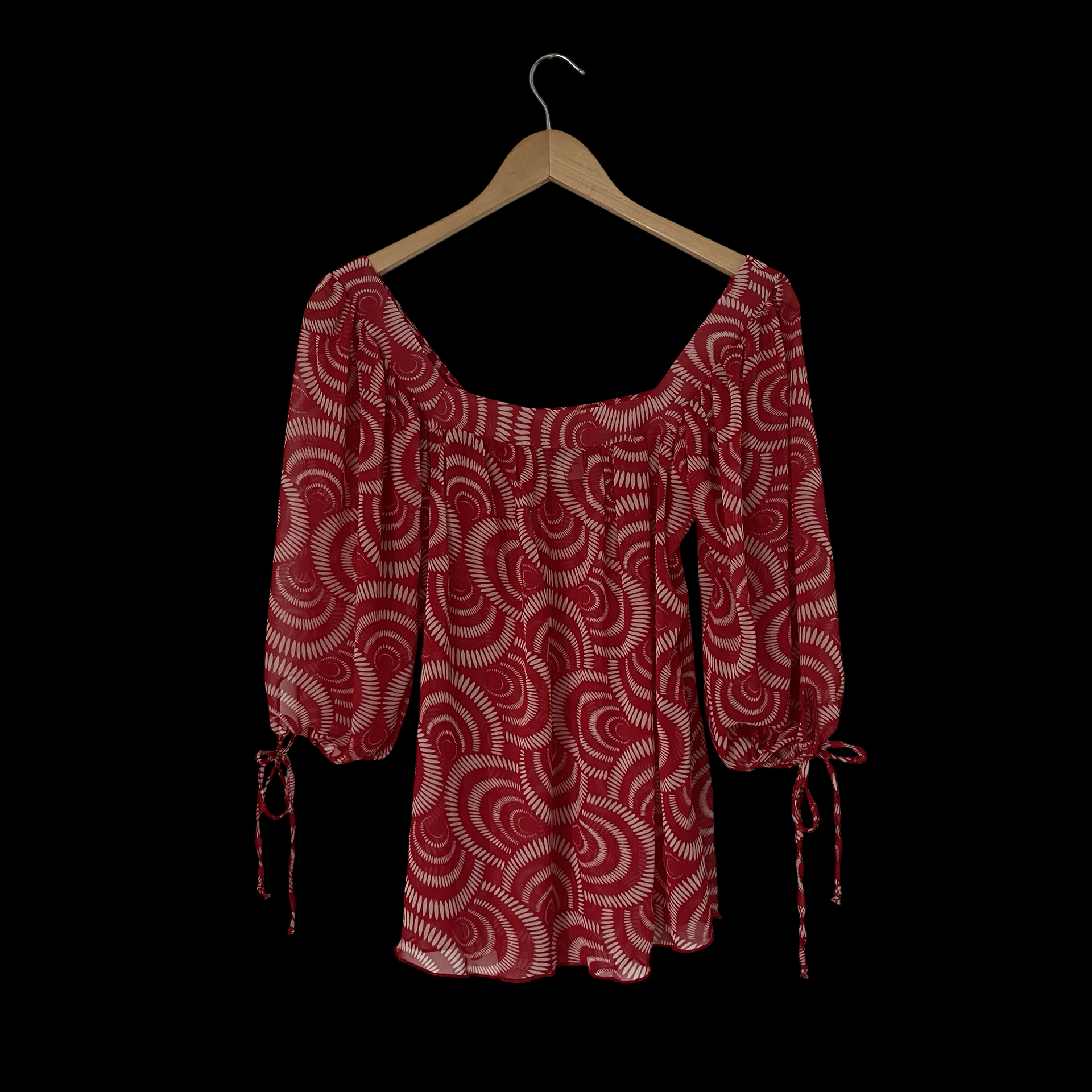 90s spiral blouse