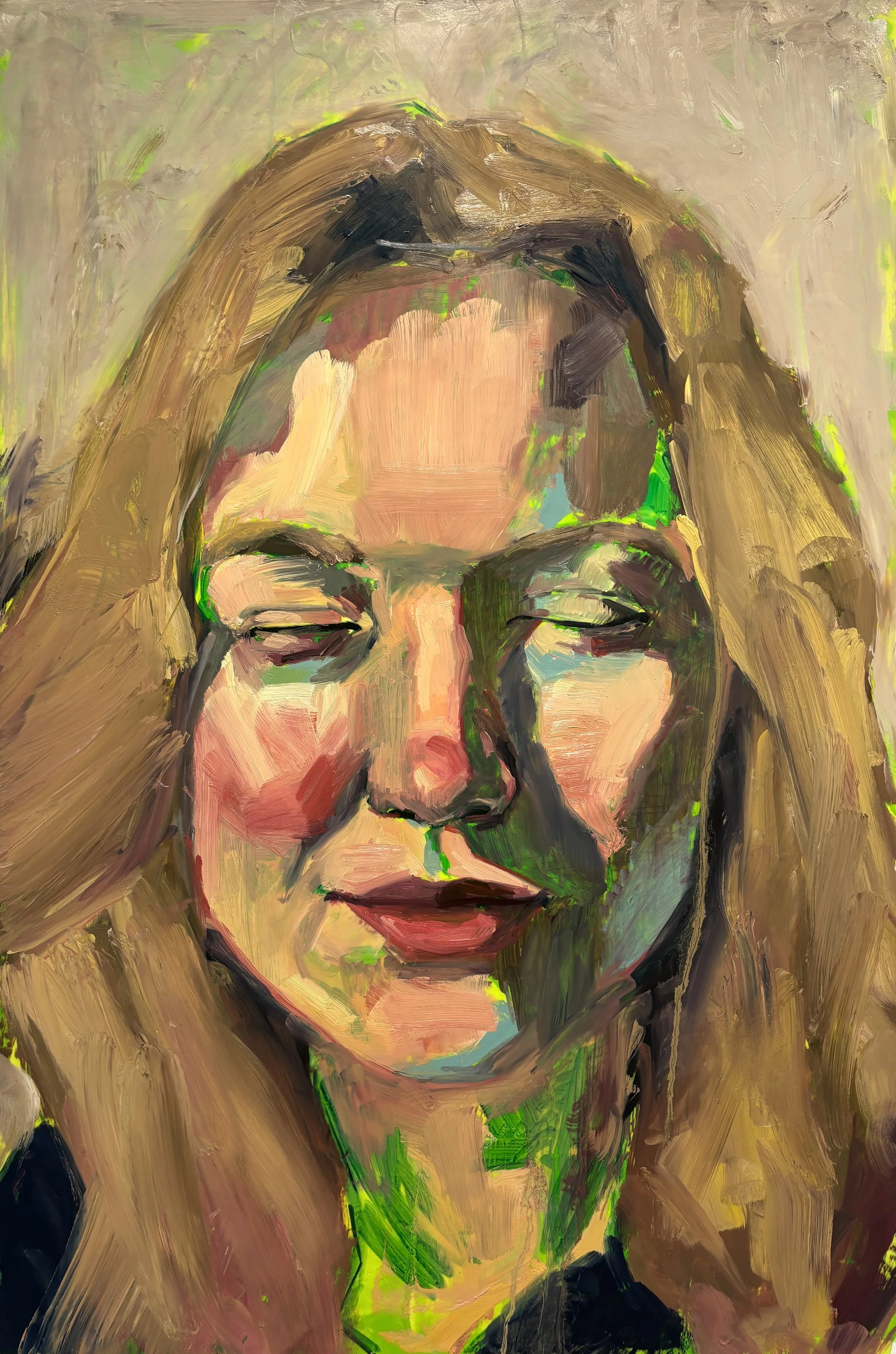 Hailey ༚ acrylic and oil on duralar ༚ 36 x 24 in ༚ 2026