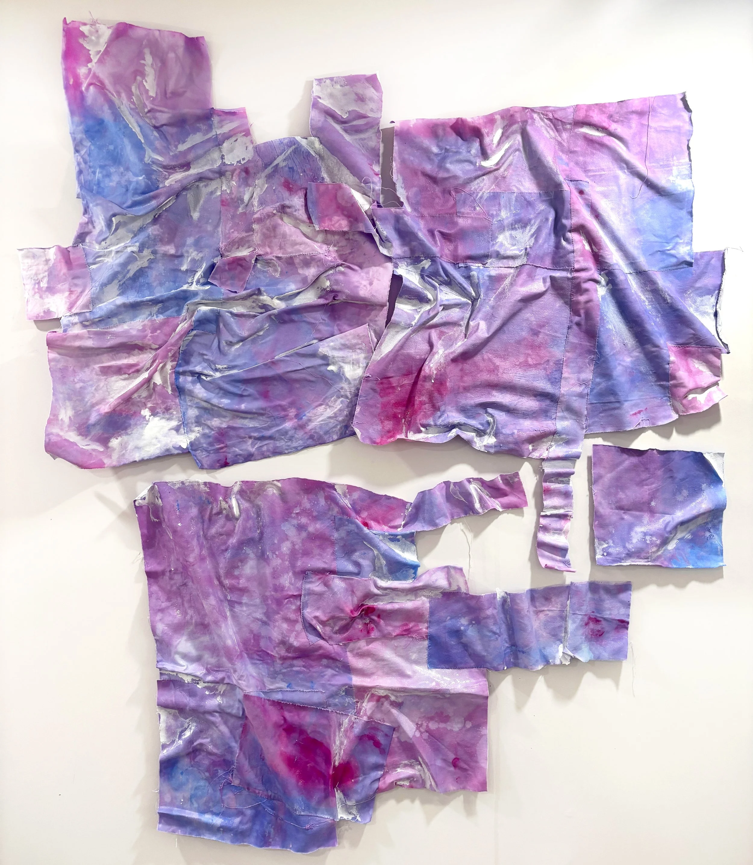 monster ༚ flashe, gloss medium, epoxy resin on cotton ༚ 2026